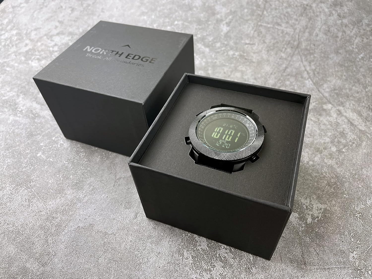 Apache Orologio tattico da uomo, orologio digitale militare per esterni, con bussola, altimetro, barometro, termometro, previsioni meteo, contapassi, impermeabile fino a 50 m, cassa in metallo