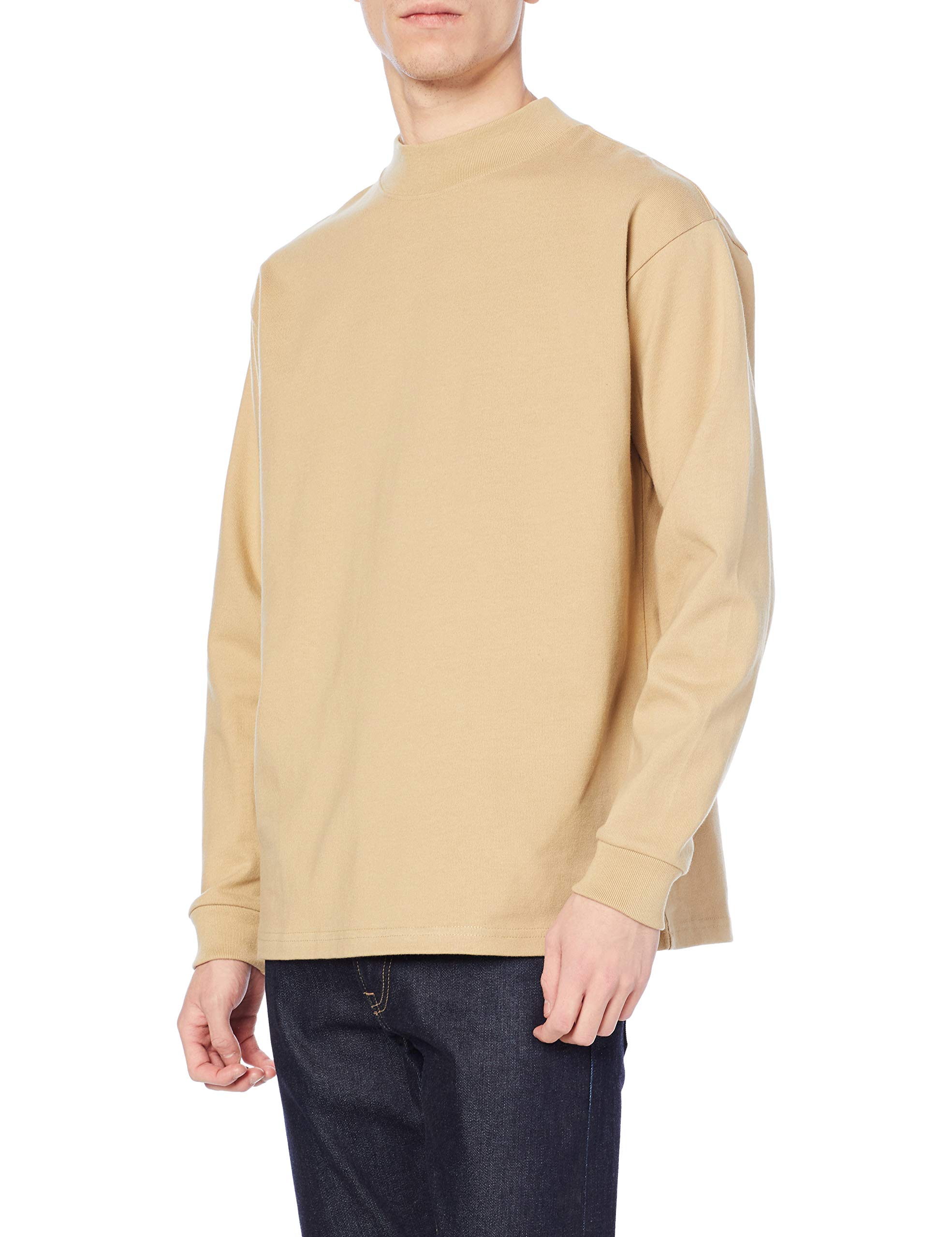 Amazon | [ライフマックス] モックネック 厚手長袖Tシャツ MS1610
