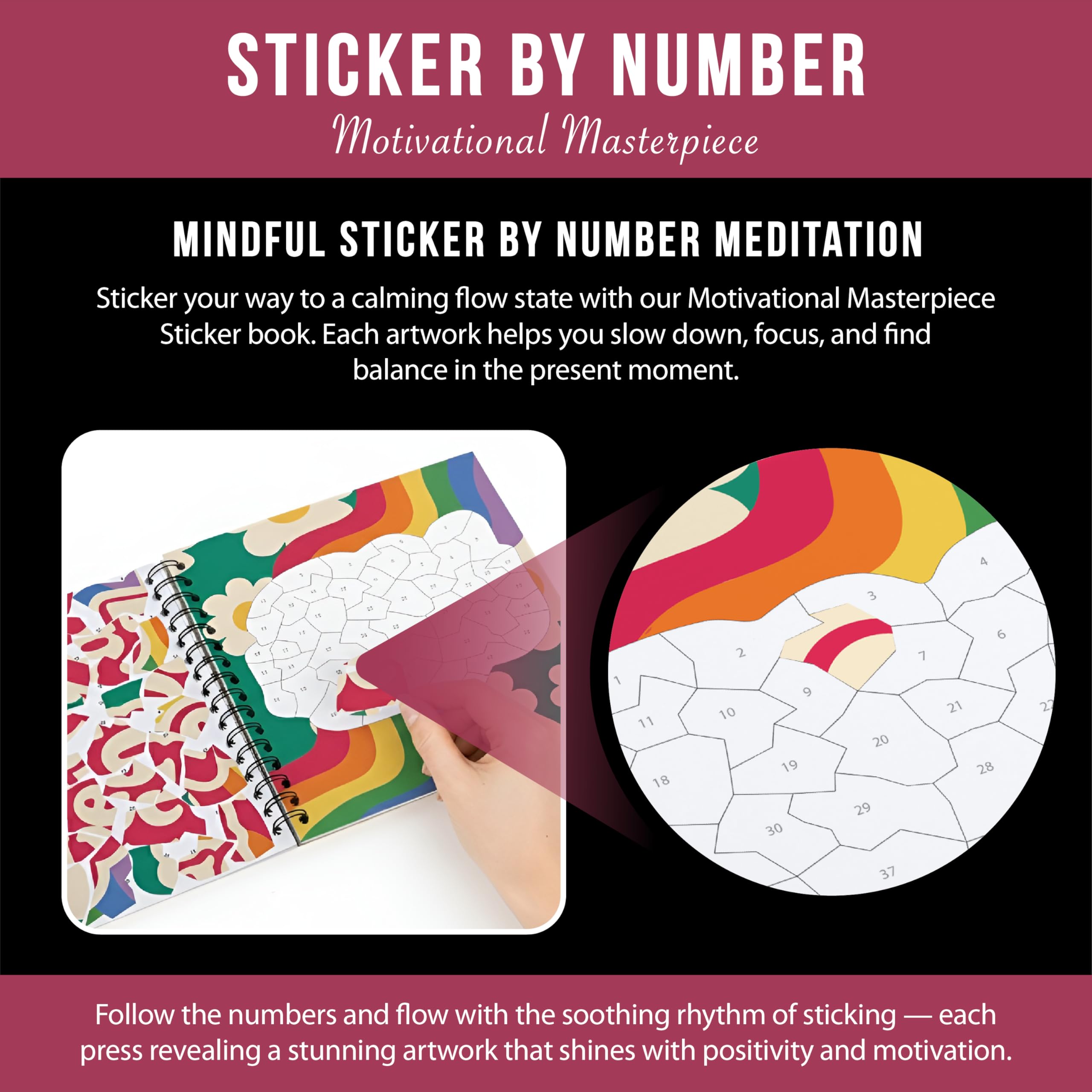 Sticker by Number Book - Relax & Create -7
