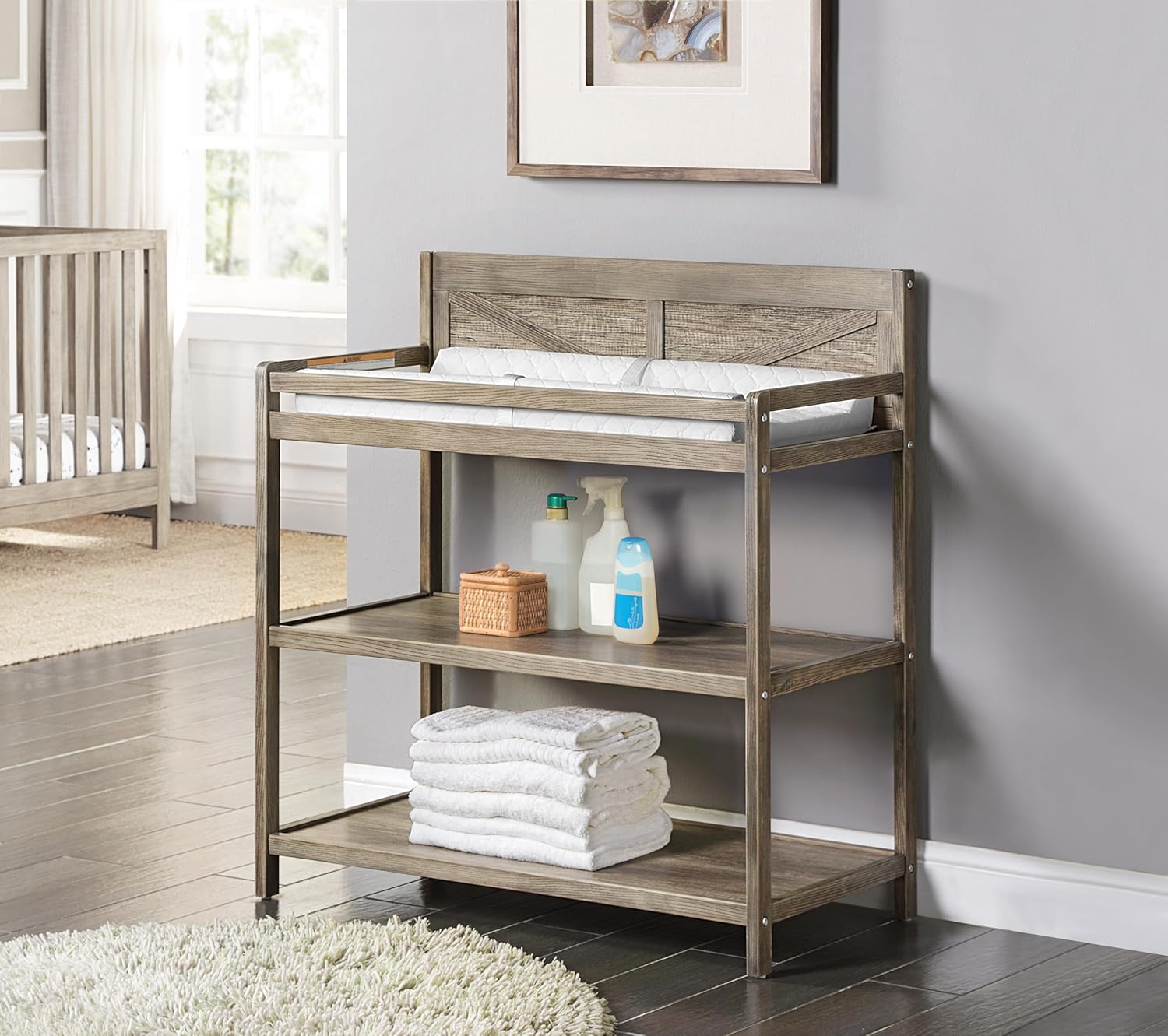 Suite Bebe Barnside Changing Table in Vintage Chestnut