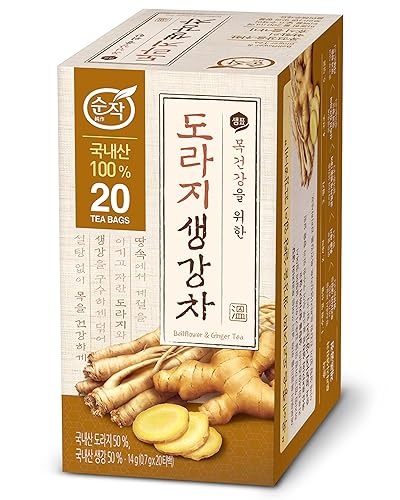 Sempio Sunjak Bellflower Ginger Tea 20 unidades paquete de 1 sin azúcar sin grasa sin cafeína