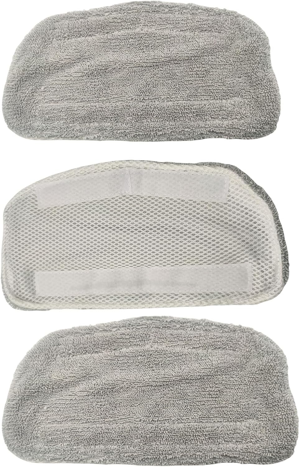 3 Pack Steam Mop Pads Replacement for GorFanty Steam Mop Model GF-6610B/GF-6610, Fit for Neugo NE033 NE033M Series Steam Mop Cloth Washable, Reusable,Microfiber Pads