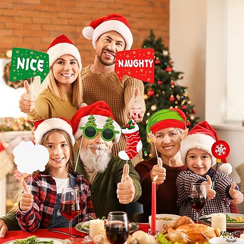 Miniatura 7 de KatchOn, Kit de accesorios para cabina de fotos de Navidad, grande, paquete de 36 | Accesorios de fotos de Navidad para fotografía | Accesorios de