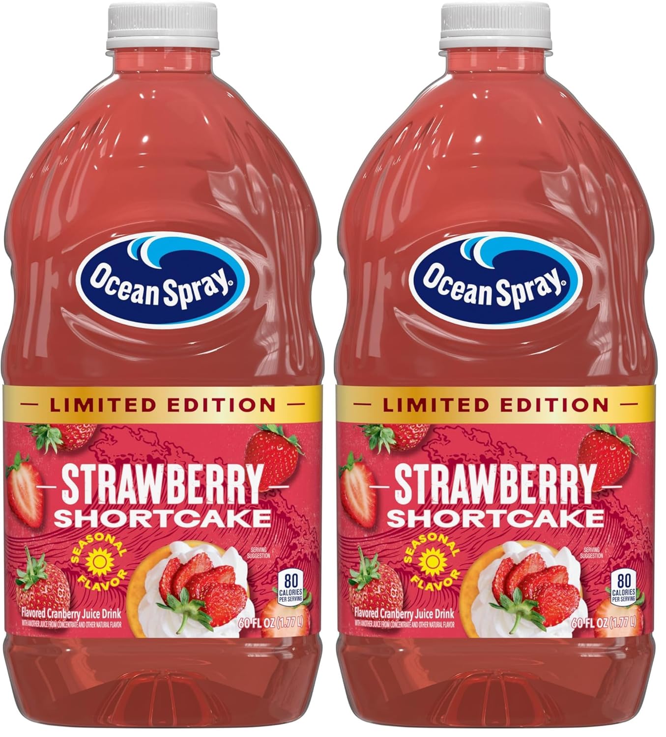 Ocean Spray® Strawberry Shortcake Juice Drink, 60 Fl Oz Bottle (Pack of 8)