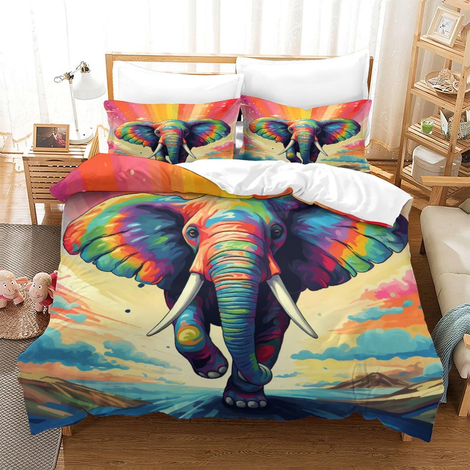 Housse de couette 260 x 220 cm ultra douce en microfibre de qualité supérieure
