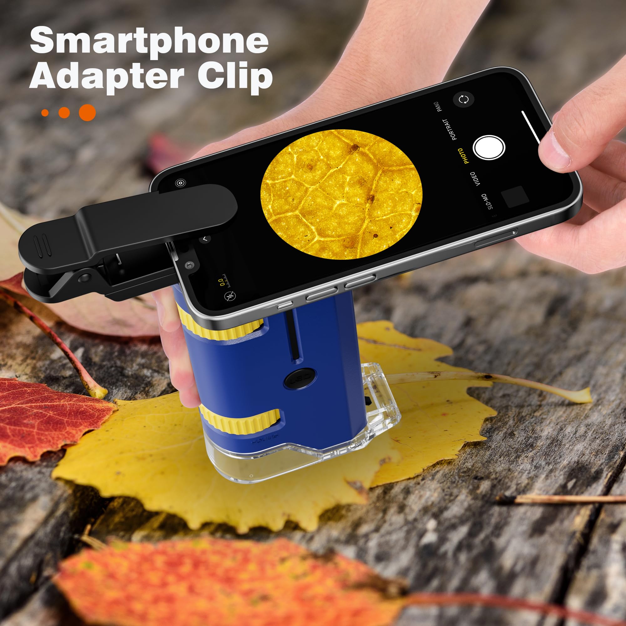 Minilabbies Kids Microscope Pocket Microscope Toy For Kids,LED