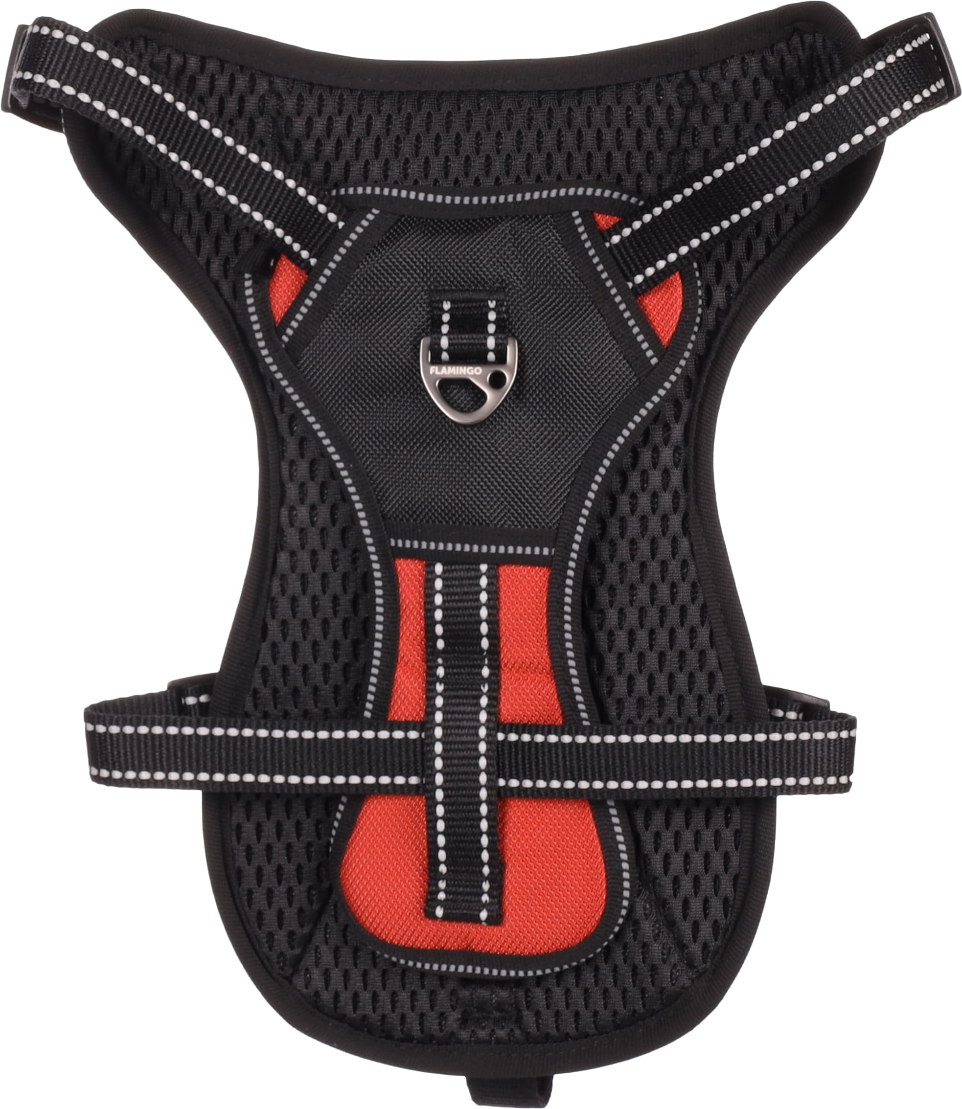 Flamingo Dog Harness Kelso Red M 30-60cm 34-50cm 20mm