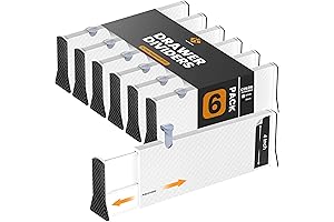 RAPTUROUS Adjustable Drawer Dividers - The Ultimate Storage Solution for Your Little One's Essentials