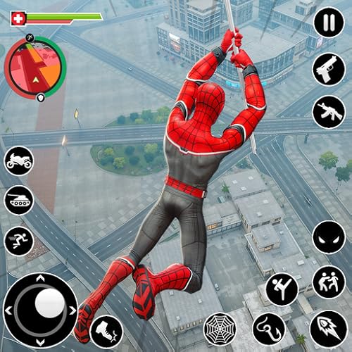 Spider Rope Hero: Superhero City Battle, Crime Fighter, Web Swinging, Open World Adventure, Gangster Combat, Free Offline Action Game