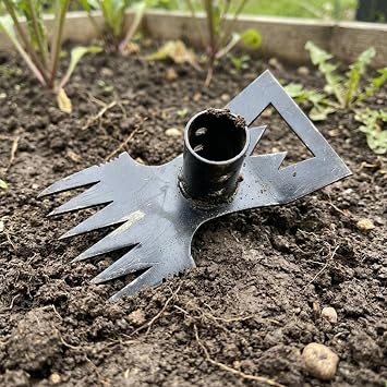 Gartengabel Gartengerät Gabel mit Robustem Pleuelkopf Aus Kohlenstoffstahl Geeignet Zum Jäten Auflockern Des Bodens Und Harken