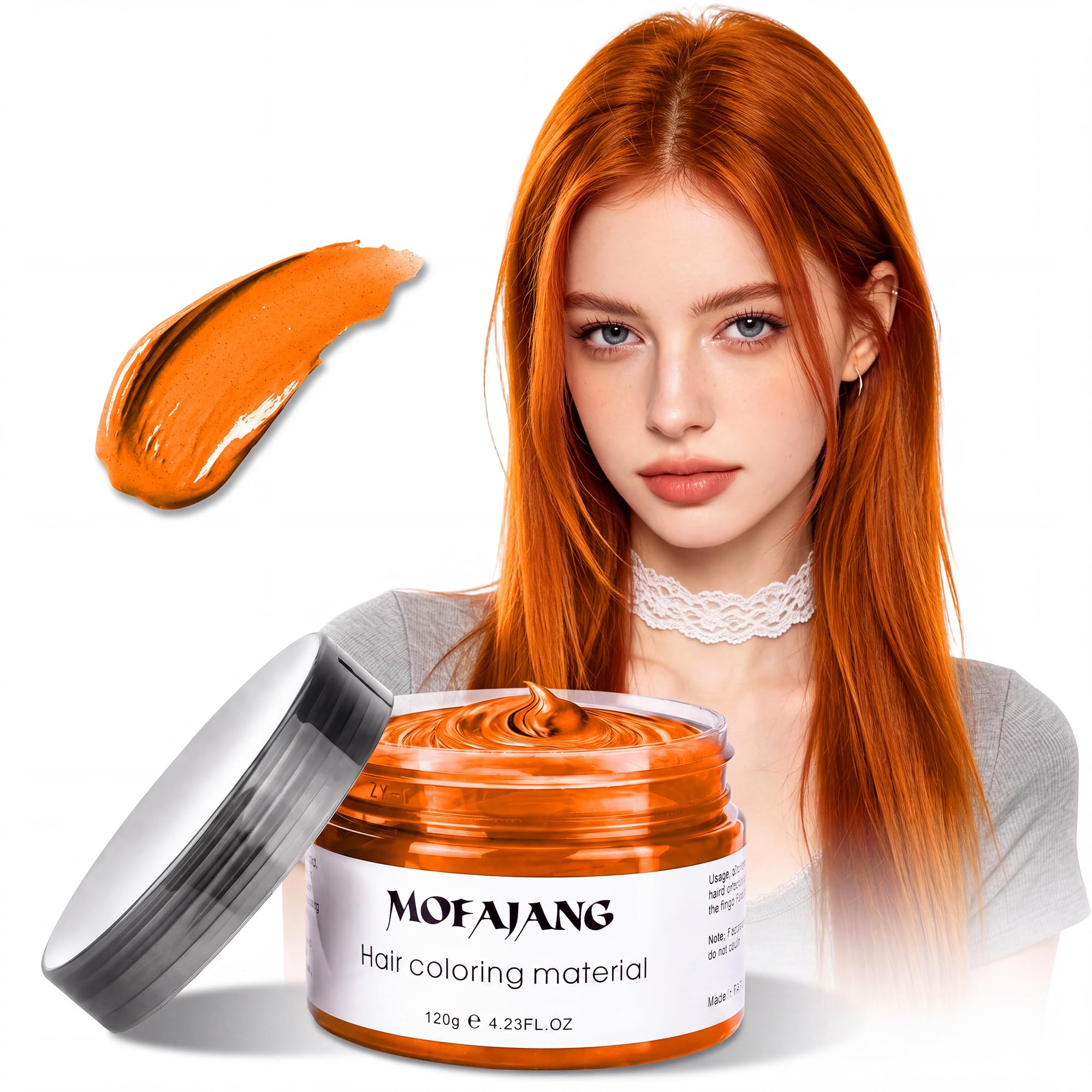 Amazon.com : Acosexy Orange Hair Wax,Temporary Hair Color Wax