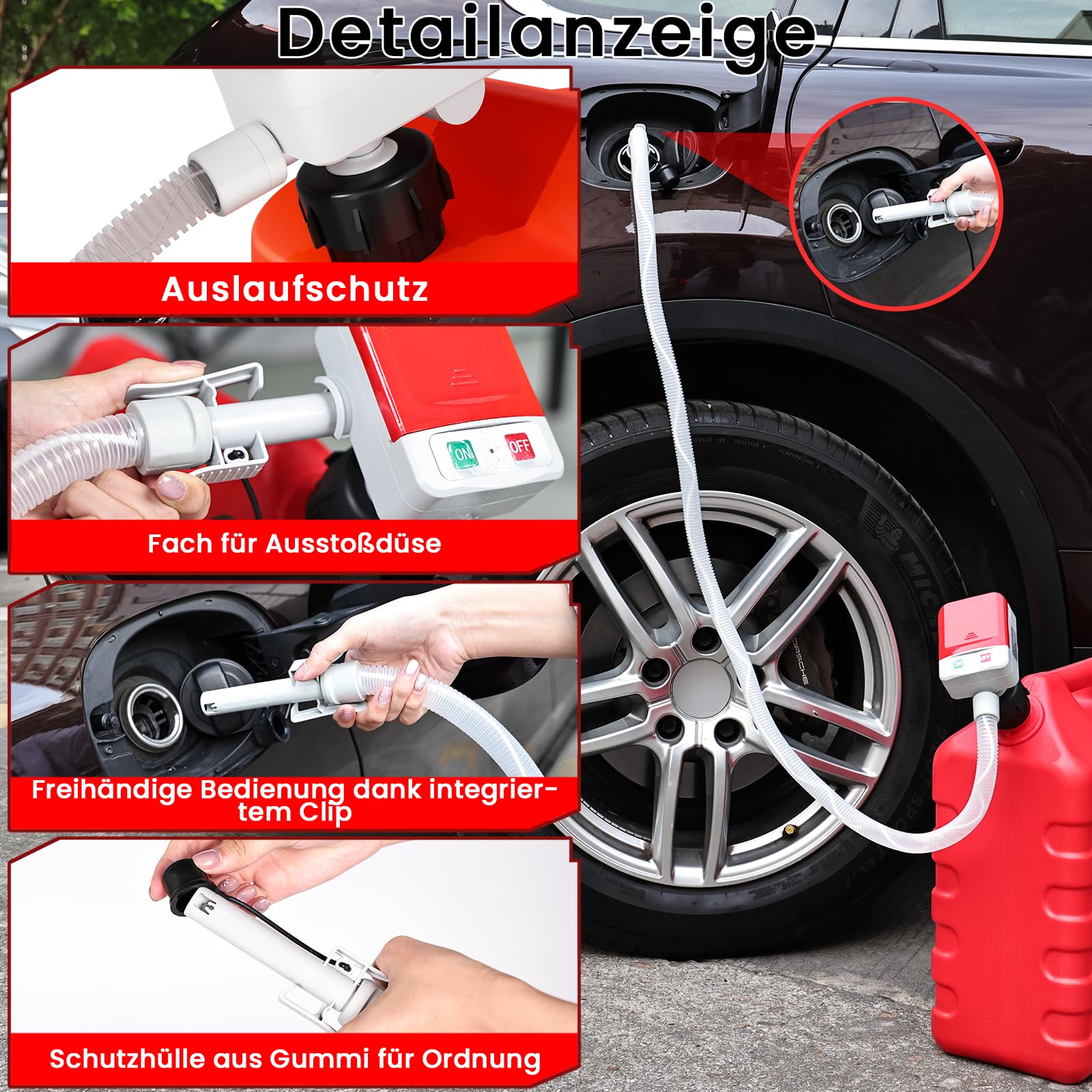anngrowy Elektryczna pompa transferowa z czujnikiem automatycznego zatrzymania