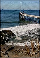 Vista 7 de 3dRose The Carpinteria Pier Near the Carpinteria Harbor Seal Rookery. 11x12 Wash Cloth for Face and Body