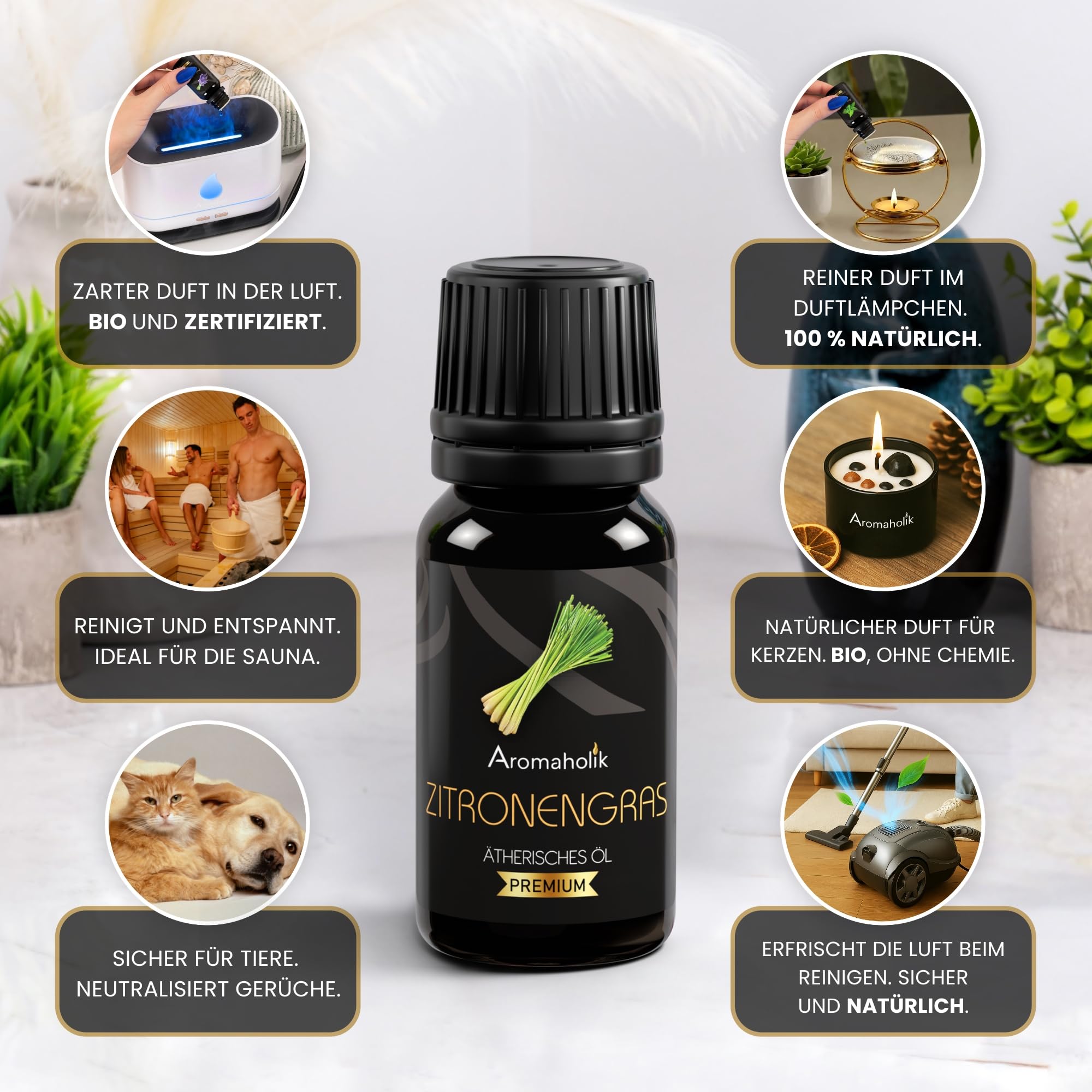 12er Set Ätherische Öle BIO 100% natürlich – Aromatherapie & Wellness – Essential Oil Set 12 × 10ml, zertifiziertes Öl aus Indien