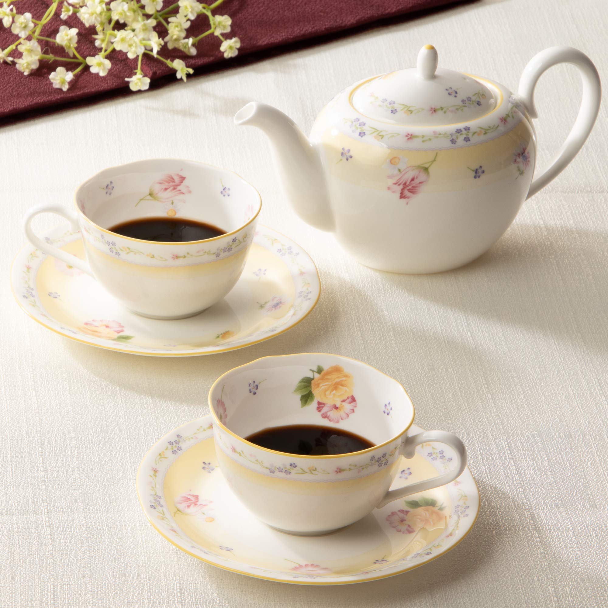 Amazon｜Noritake ノリタケ カップ & ソーサー ( ペアセット 