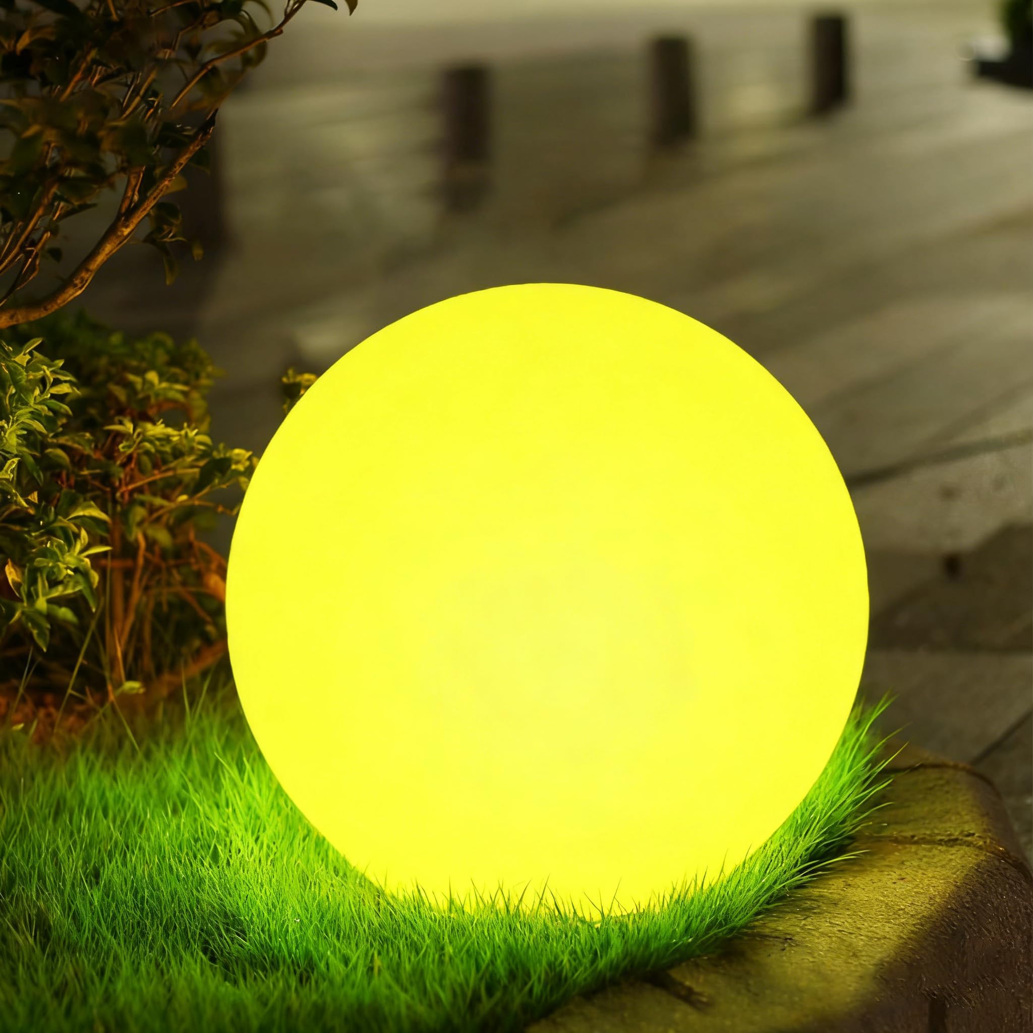 Lampada A Sfera LED RGB A Colori Variabili Sfera Senza Fili Lampada Notturna da Tavolo Luminosità Regolabile Sfera Ricaricabile Ideale per Decorazione di Casa Giardino Vacanza Bar