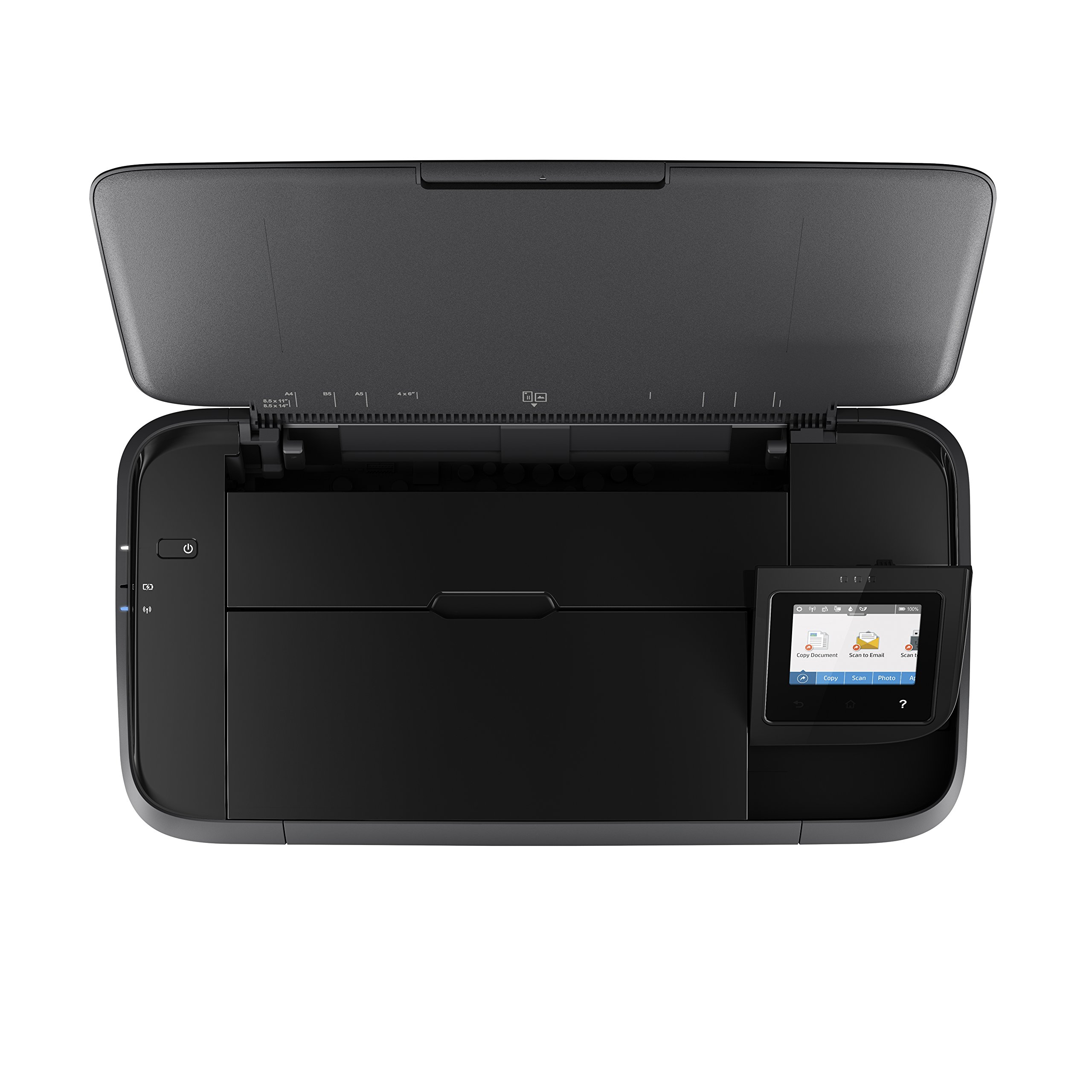 HP OfficeJet 250 mobiler Multifunktionsdrucker (Drucker Scanner, Kopierer, WLAN, ePrint, WiFi Direct, USB, 4800 x 1200 DPI) schwarz