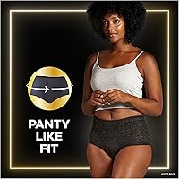 Vista 7 de Always ZZZ - Ropa interior desechable para mujer, talla S/M, cobertura de 360 grados, 7 unidades, Negro