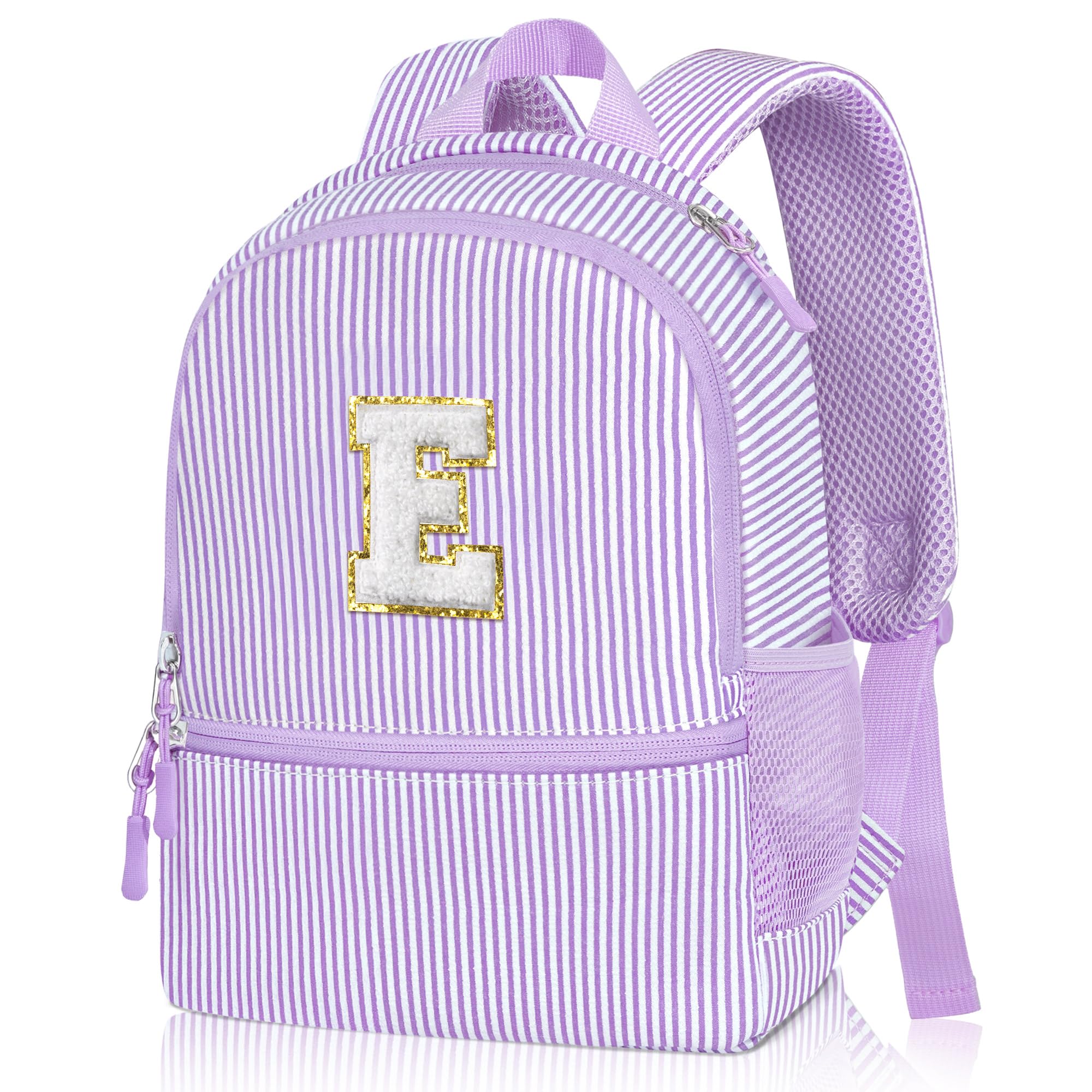 YOOLIFE Personalized Gifts Initial Birthday Gift Backpack Gift For Daughter Gifts For Sister Personalized Backpack Purple E