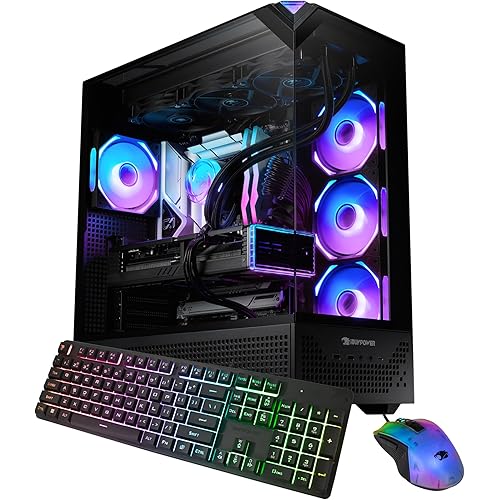 iBUYPOWER Element Pro Black Gaming PC Desktop Computer Intel Core i9 14900KF CPU, NVIDIA GeForce RTX 5070 12GB GPU, 32GB DDR5 RGB RAM, 2TB NVMe SSD, Windows 11 Home, Keyboard, Mouse - EPBI9N5701
