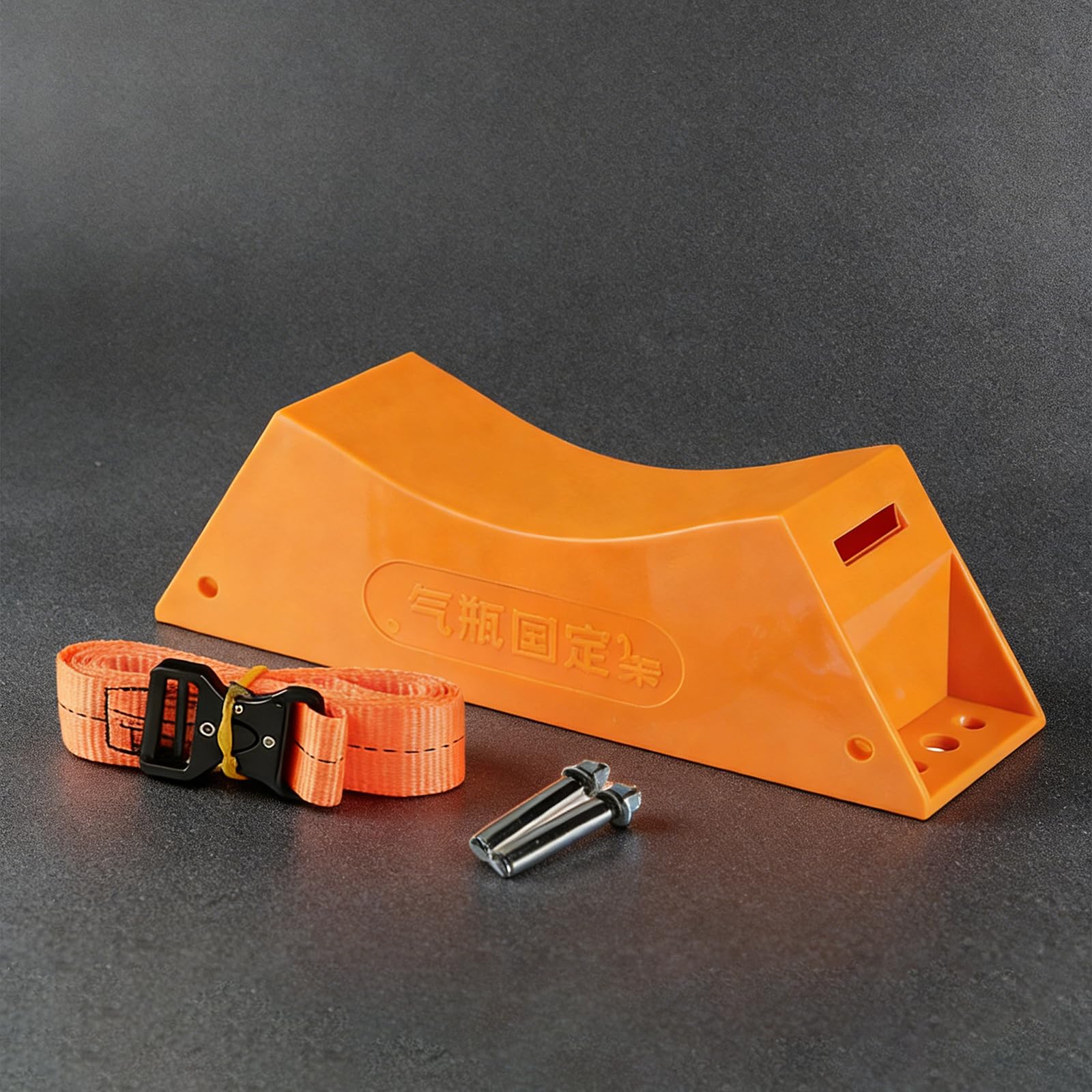 Porte-bouteille en ABS résistant à fixation murale avec sangle pour laboratoire, hôpital, usine, installation facile, sangle cylindrique avec boucle, support cylindrique léger