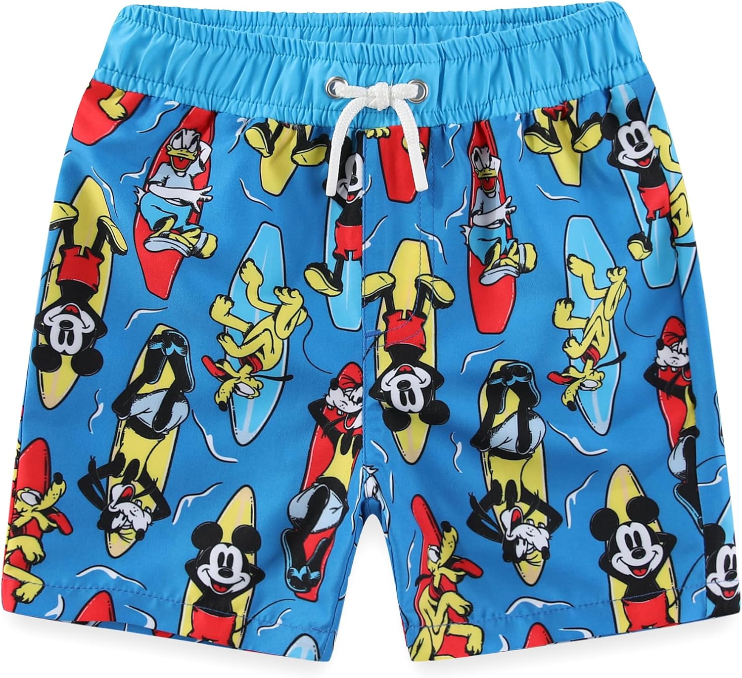 Disney Mickey Mouse Boys UPF 50+ Swim Trunks Bathing Suit for Toddler and Big Kids Blue 4