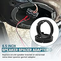 Vista 3 de NuIth Soporte de adaptador de altavoz de puerta 6.5 con conector de arnés de cableado de altavoz para VW Volkswagen Passat 1998-2016, Golf