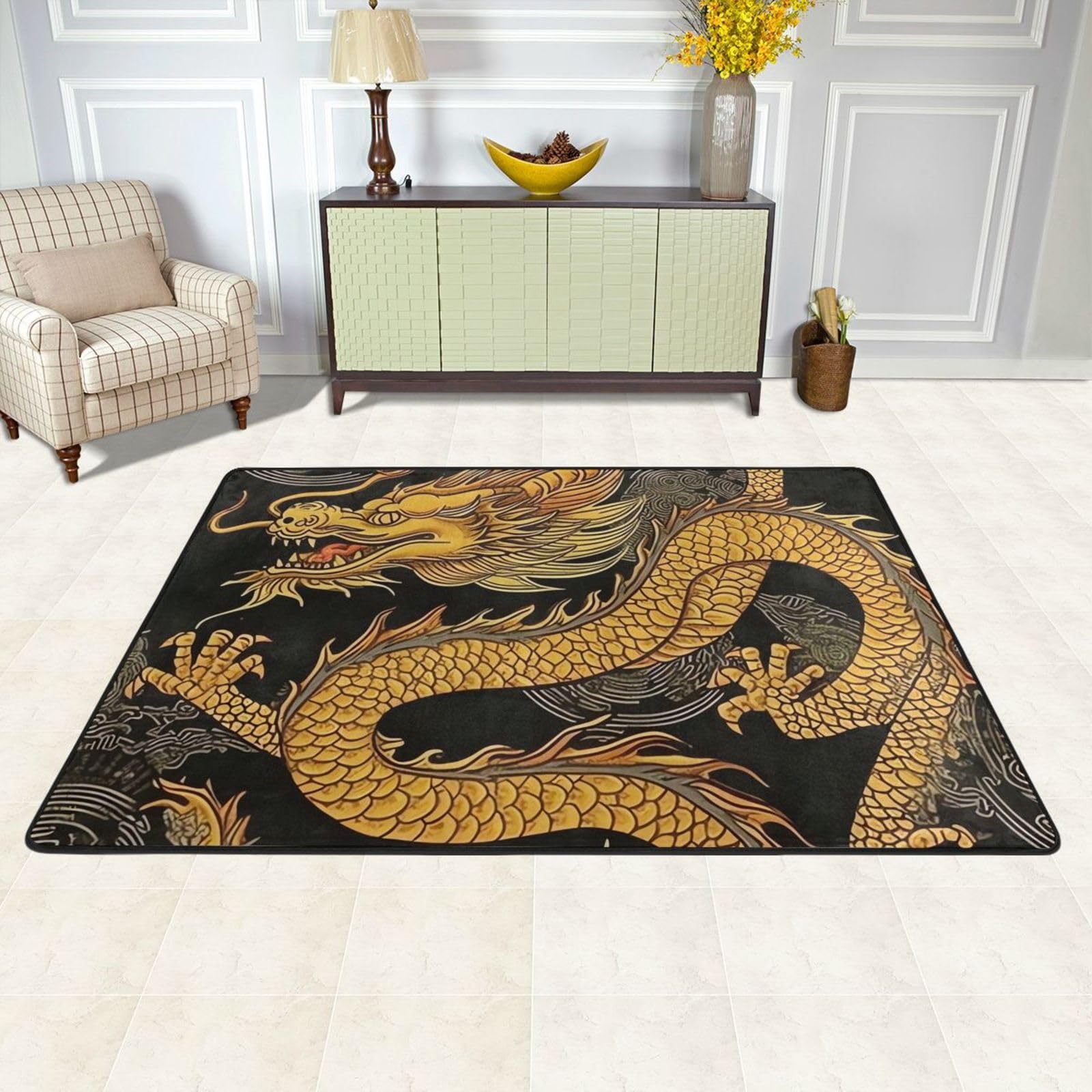Tapis de sol noir et jaune pour éviter les sols mouillés