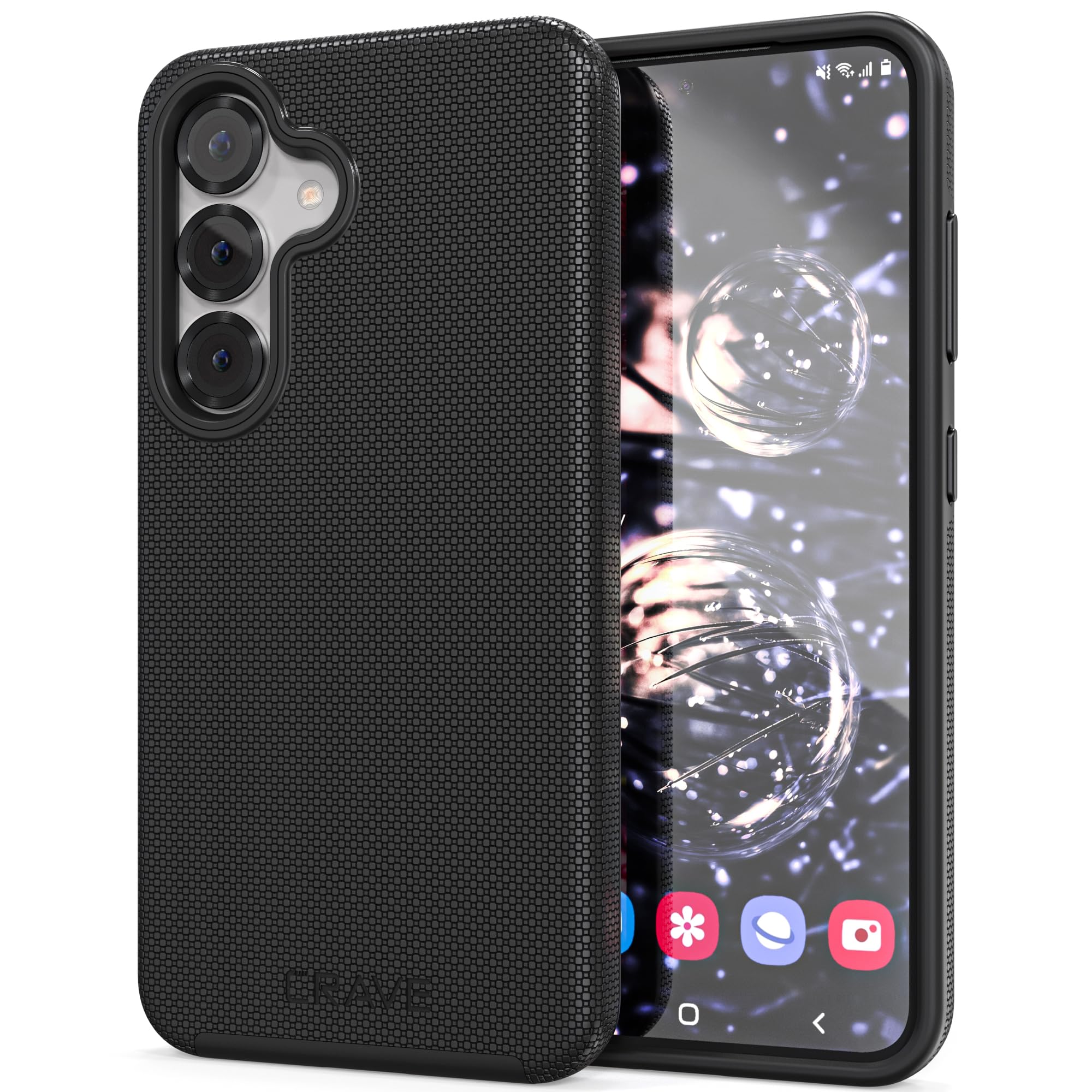 Crave Dual Guard Compatible with Samsung Galaxy S25 Case, Shockproof Protection Dual Layer Case for Samsung Galaxy S25 - Black