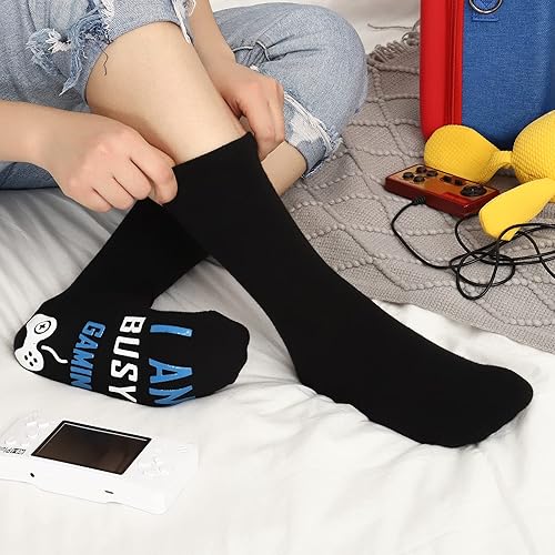 Miniatura 3 de QAPIZM Do Not Disturb I'M Gaming Socks, Teen Boys Gift Teenage Stocking Stuffers Gamer Sock for Men, Father, Dad, Grandson