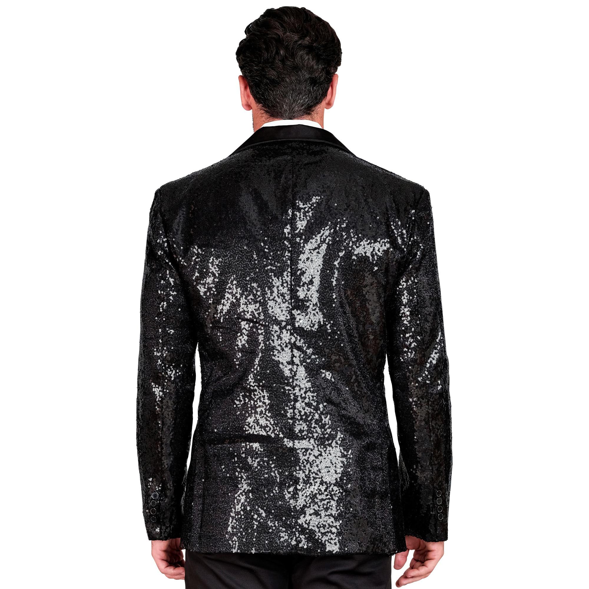 Suitmeister Sequins Rood - Heren Blazer - Glimmende Pailletten