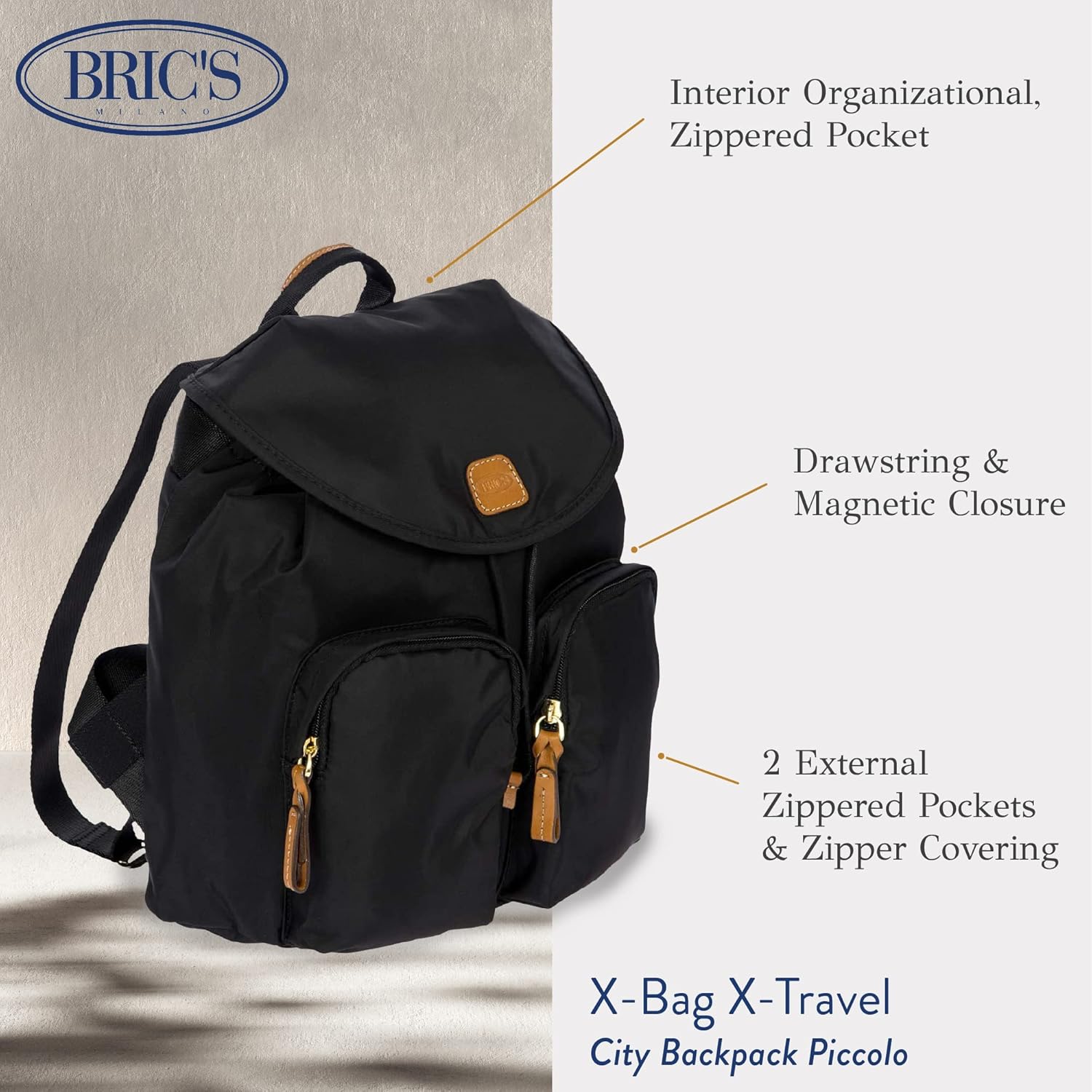 Zaino leggero piccolo X-Travel, Taglia Unica,Nero Zaino leggero piccolo X-Travel, Taglia Unica,Nero