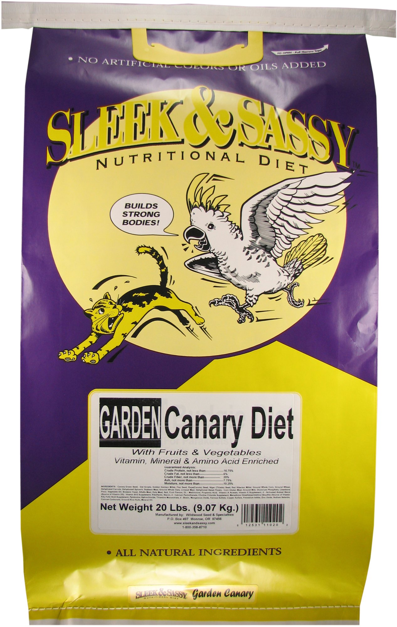 SLEEK & SASSY Garden Canary Bird Food (20 lbs.)