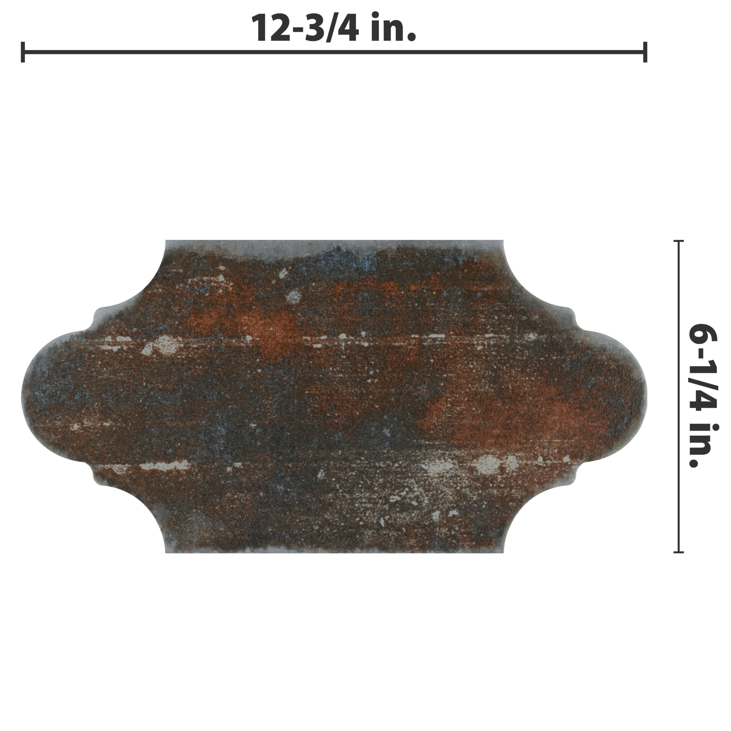 SomerTile FCD6DMP Dorne Provenzal Mix 15,9 x 32,4 cm Piastrelle in porcellana per pavimento e parete, Multi, 20