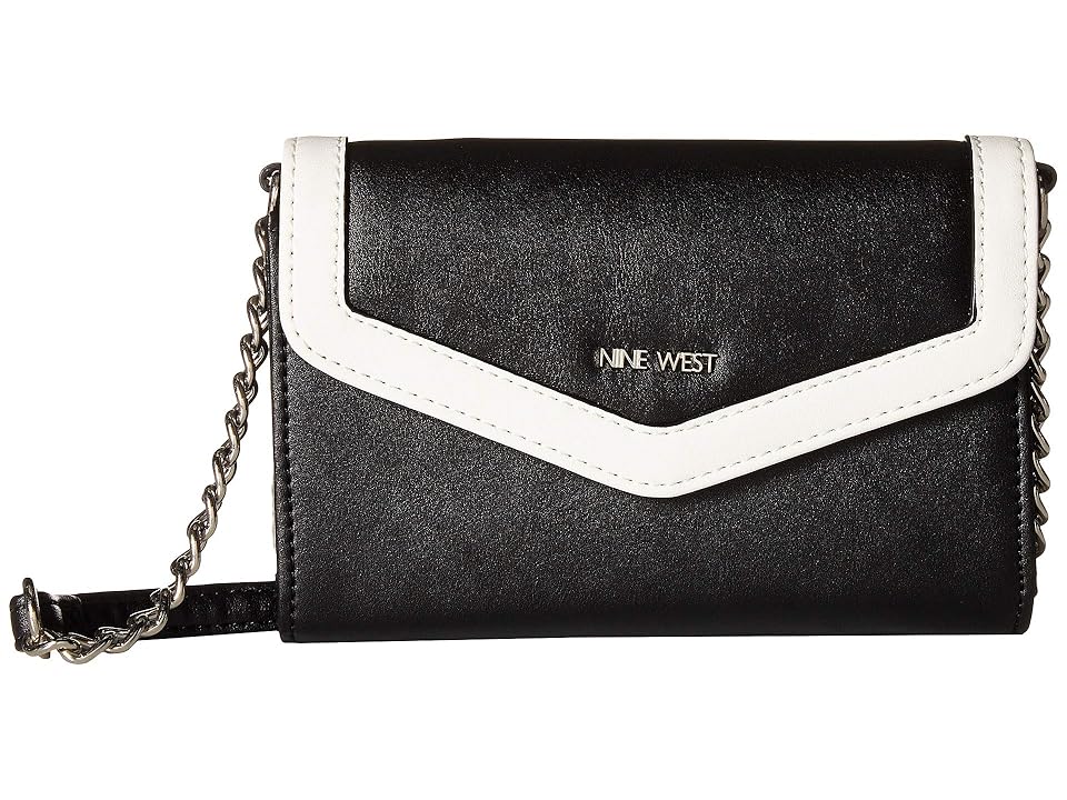 

Nine West Carlene SLG Crossbody (Black/Optic White) Cross Body Handbags