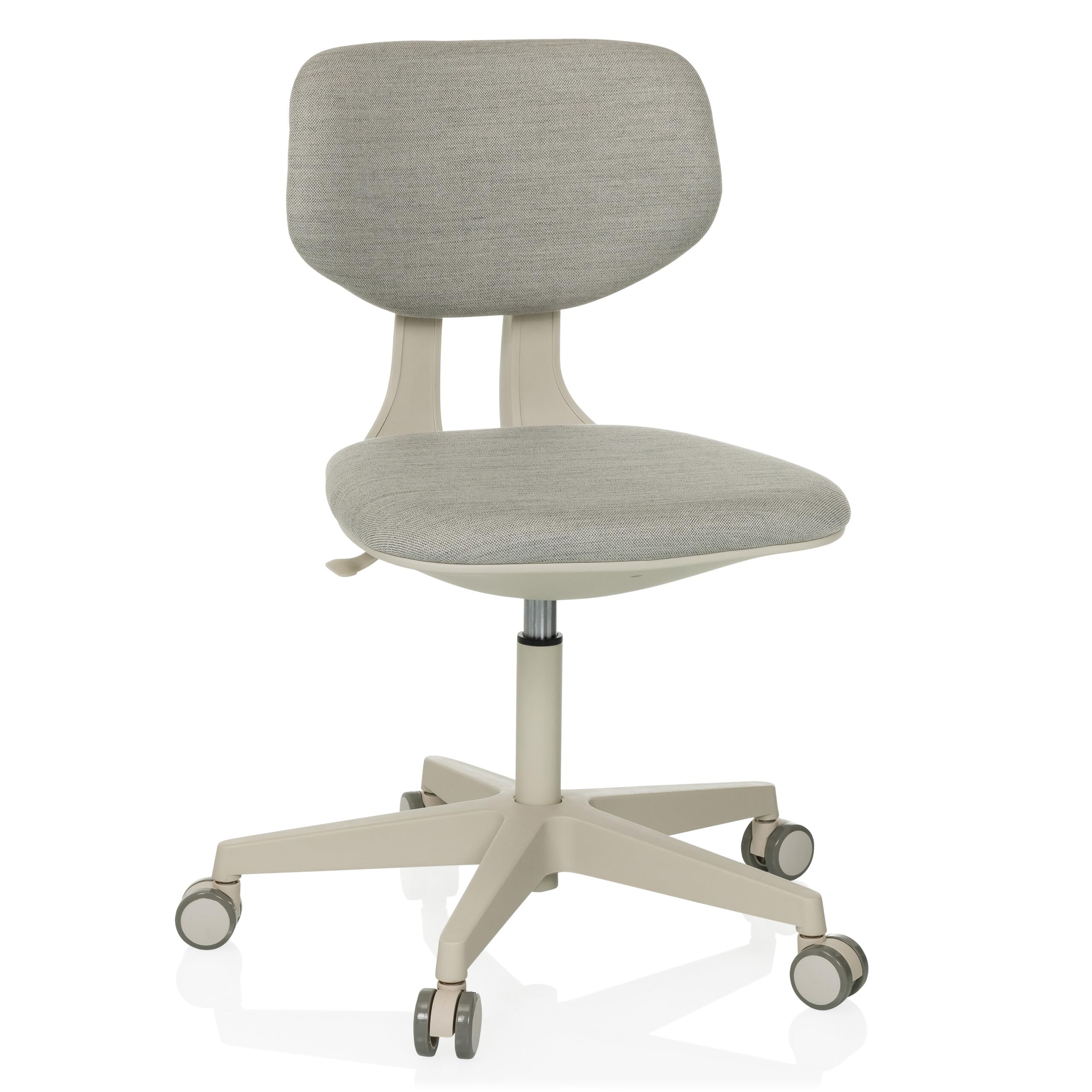 hjh OFFICE Silla giratoria Infantil Respaldo Regulable en Altura Kid Classic Silla de Escritorio para niños de 6 a 12 años, Gris