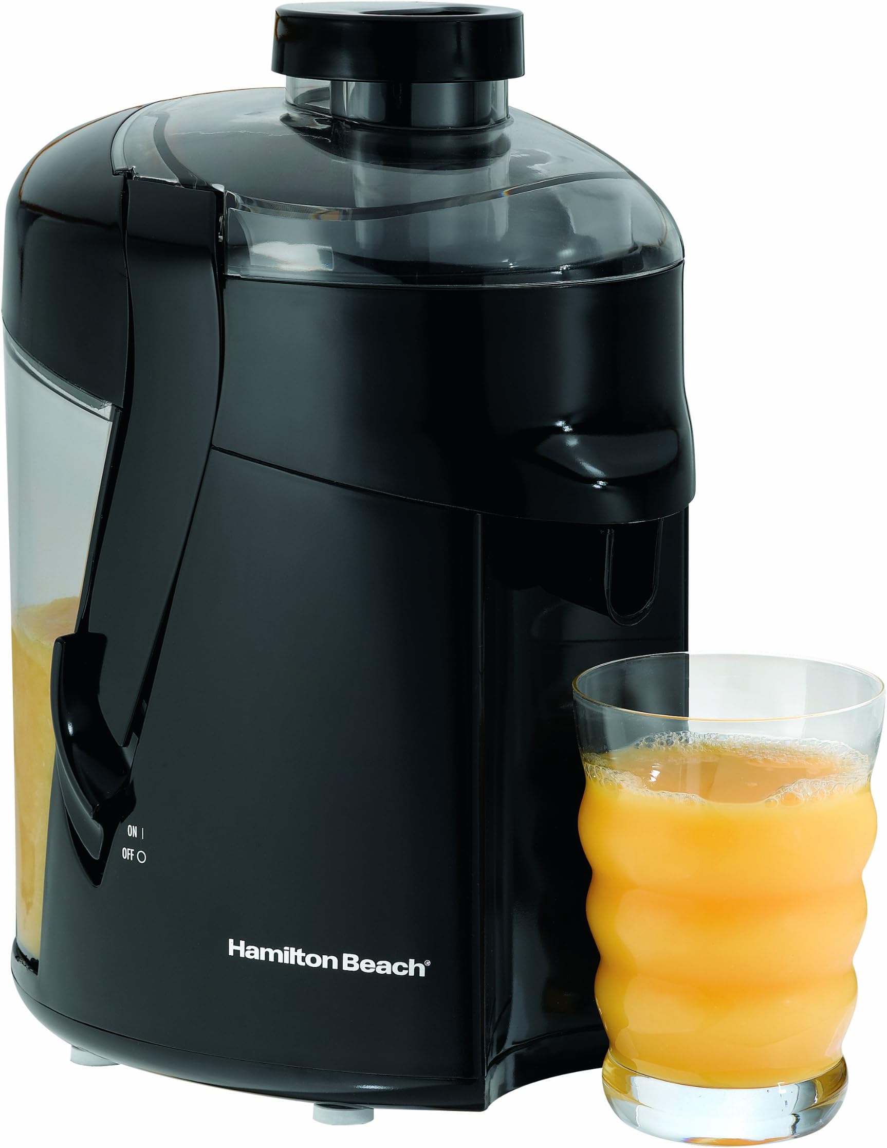 Hamilton Beach HealthSmart Juicer Machine, Compact Centrifugal Extractor, 2.4โ Feed Chute for Fruits and Vegetables, Easy to Clean, BPA Free, 400W, Black