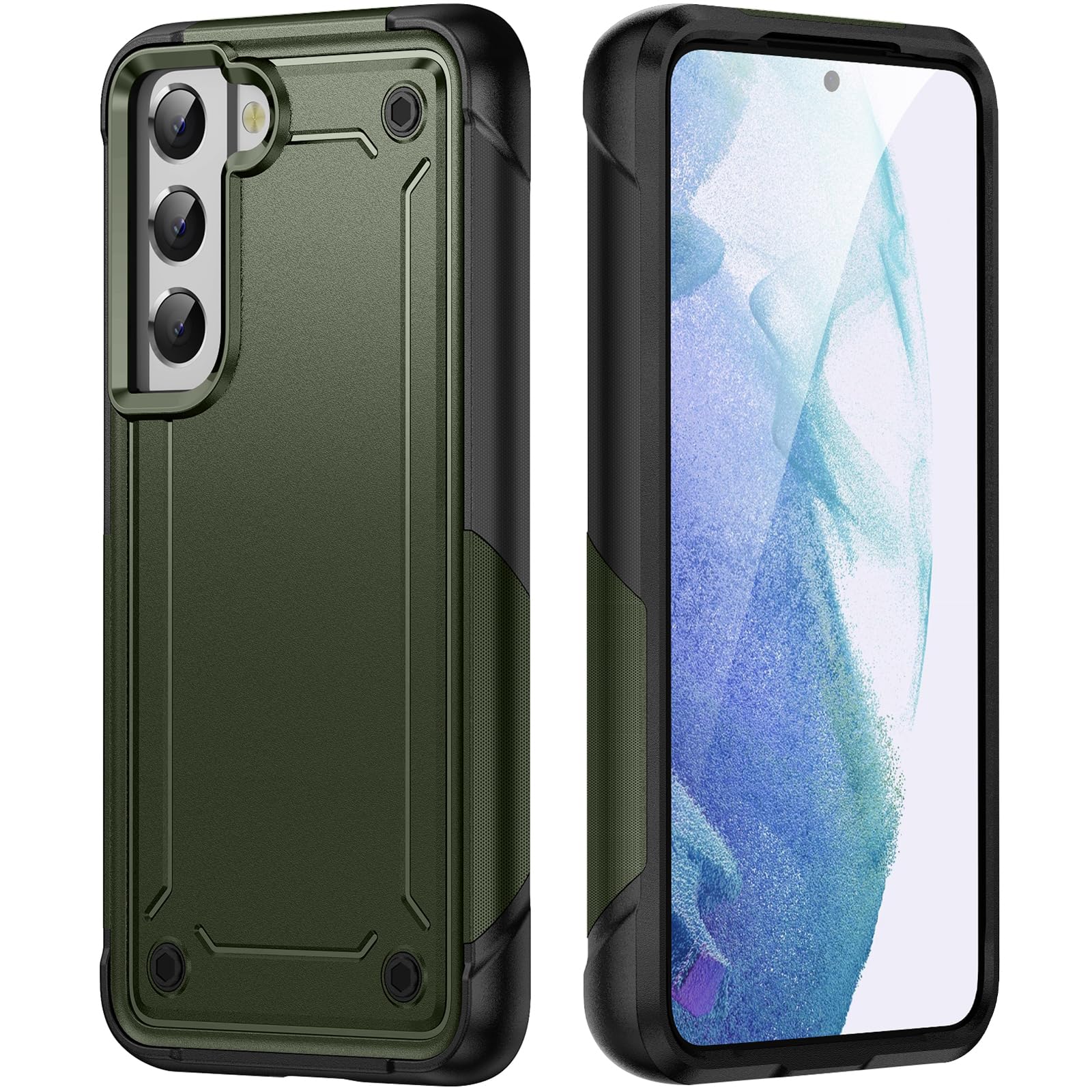 Fucozan Shockproof Designed for Samsung Galaxy S21 Plus Case 2 in 1 Militay Drop Tested Rugged Heavy Duty Shockprrof Protective for Galaxy S21+ Plus