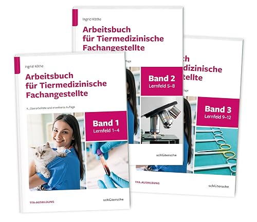 Schlütersche Arbeitsbücher für Tiermedizinische Fachangestellte SET: Band 1-3 im Set
