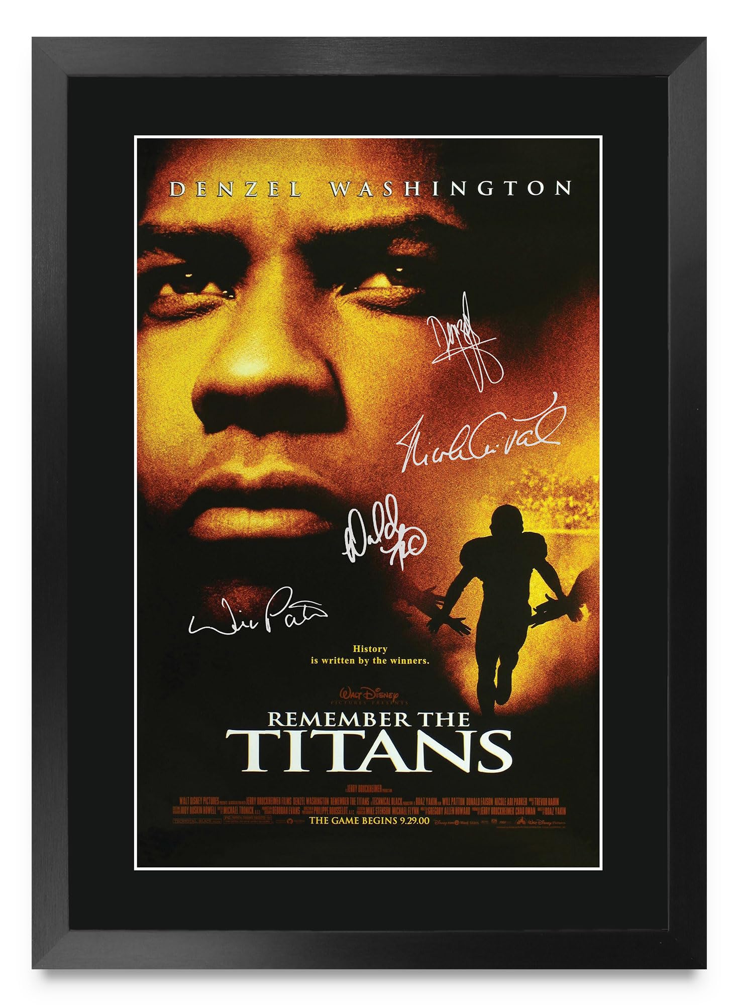 Póster enmarcado de Remember the Titans A3 para proteger recuerdos de cine 8
