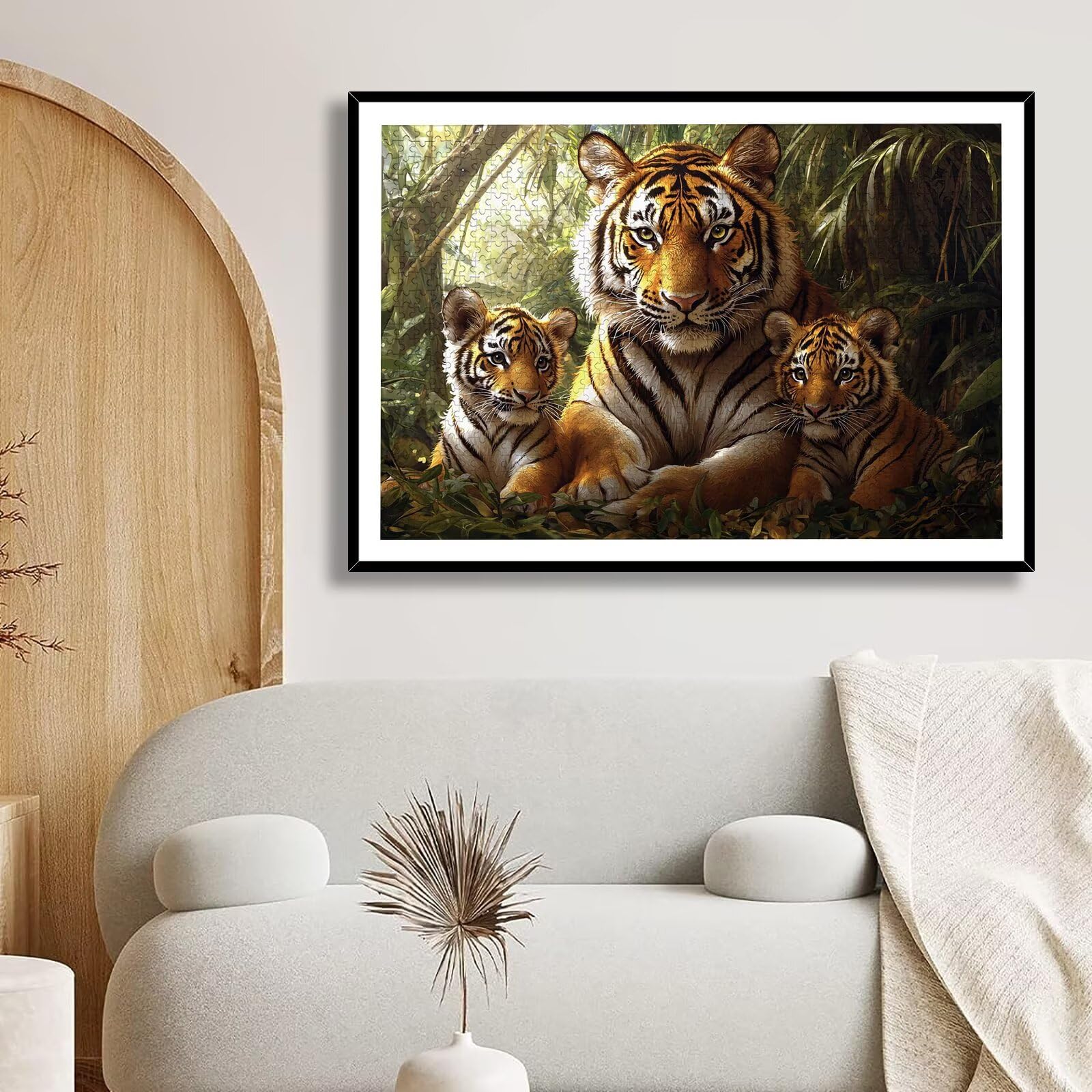 Puzzle 6000 Pezzi Tigre, Puzzle Animale 6000 Pezzi Arte per Adulti e Bambini, Misura: 179.5x105.5 cm, Puzzles Legno per Adulti con Squisita Scatola di Imballaggio, Regalo Donna, Regalo Uomo, -9155