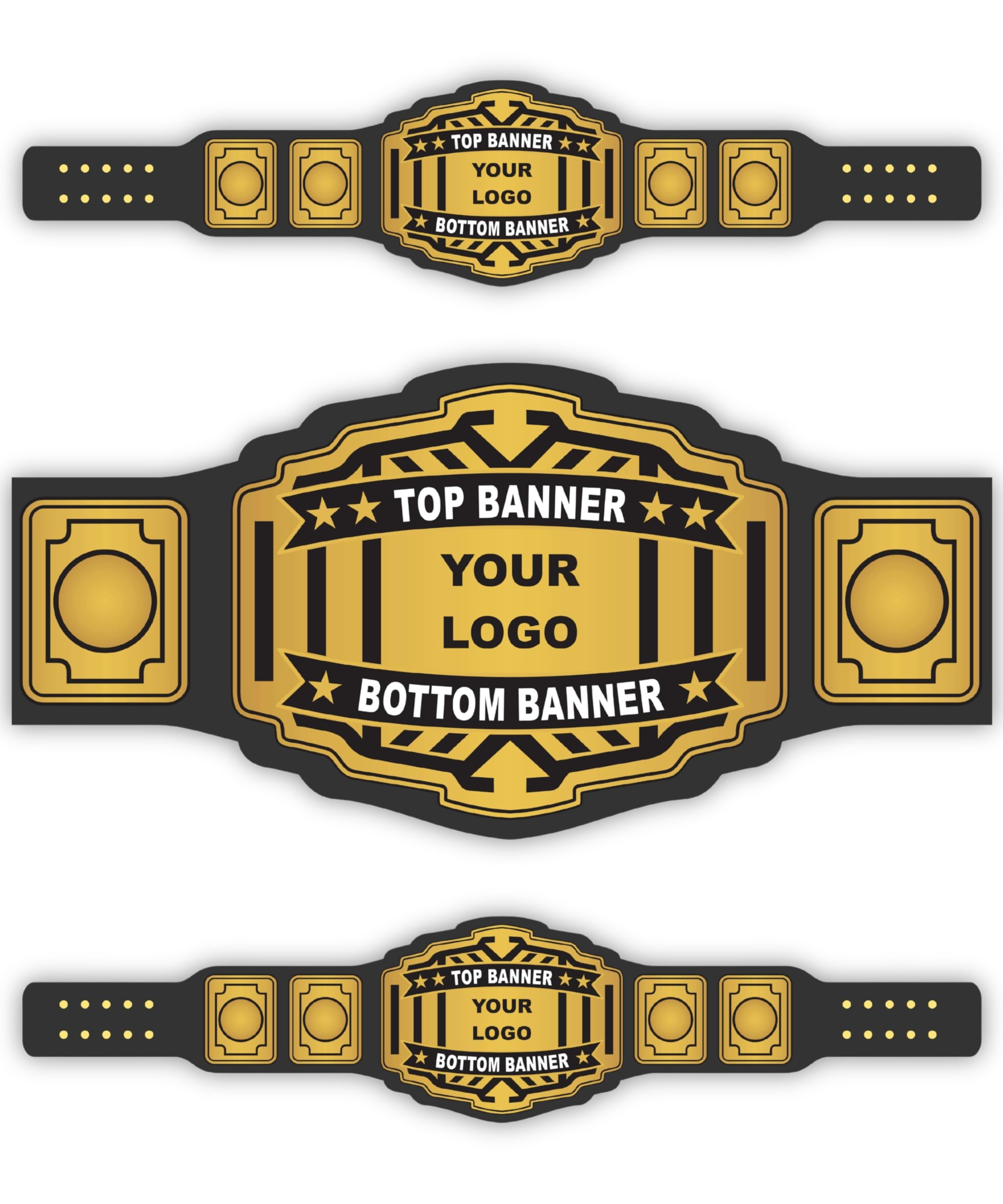 HANDSY Custom Championship Belt Wrestling Belt Fully Personalized for All Sports - Custom Wrestling Championship Belt (4mm Zinc)