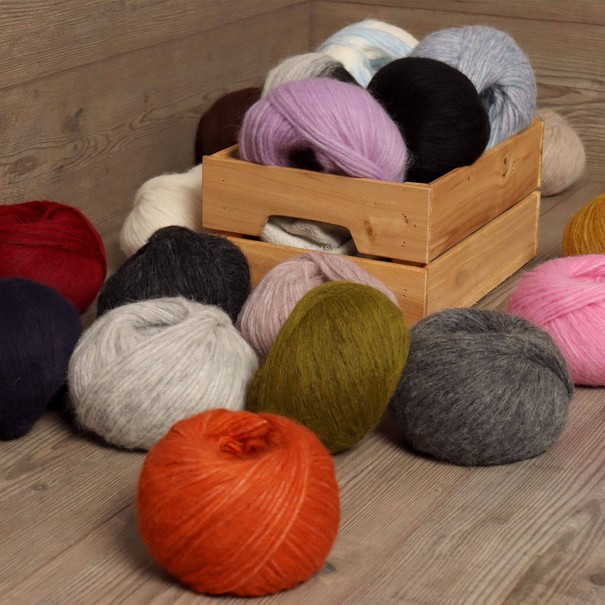 Pullu Baby-Alpaka-Merinowolle, Set mit 3 Knäueln (150 g) Kammgewicht, direkt aus Peru, himmlisch weich und perfekt zum Stricken und Häkeln (Serene Skylight)