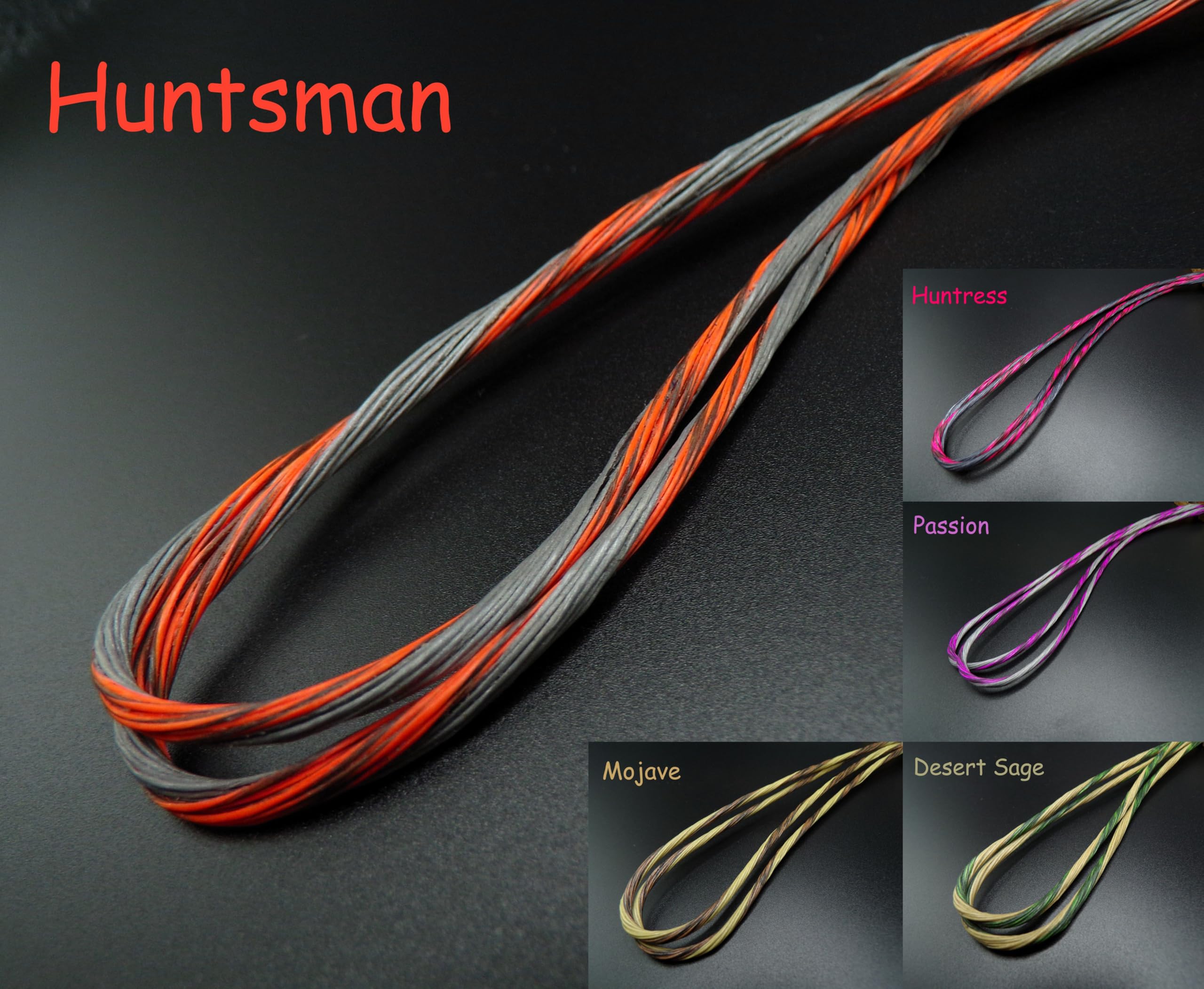 Replacement Mathews Heli M Bowstrings – Signature Series Camo Bowstring Set – Built from BCY 452Xtra HMPE for Max Enhanced Speed & Accuracy for Precision Shooting.