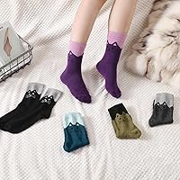 Vista 4 de Wool Socks for Women - Womens Wool Socks Winter Warm Wool Socks Men Cozy Knit Socks Boots Socks for Women