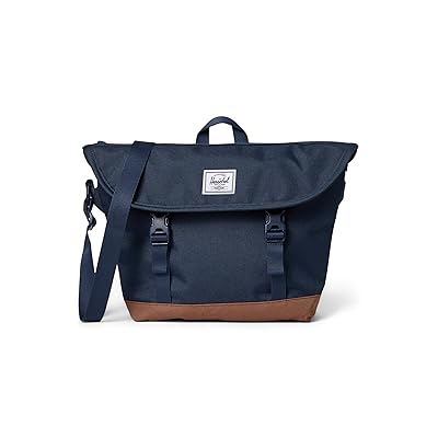 Herschel Supply Co. Cove Small Messenger Weekender/Overnight Luggage Navy/Saddle Brown, Synthetic