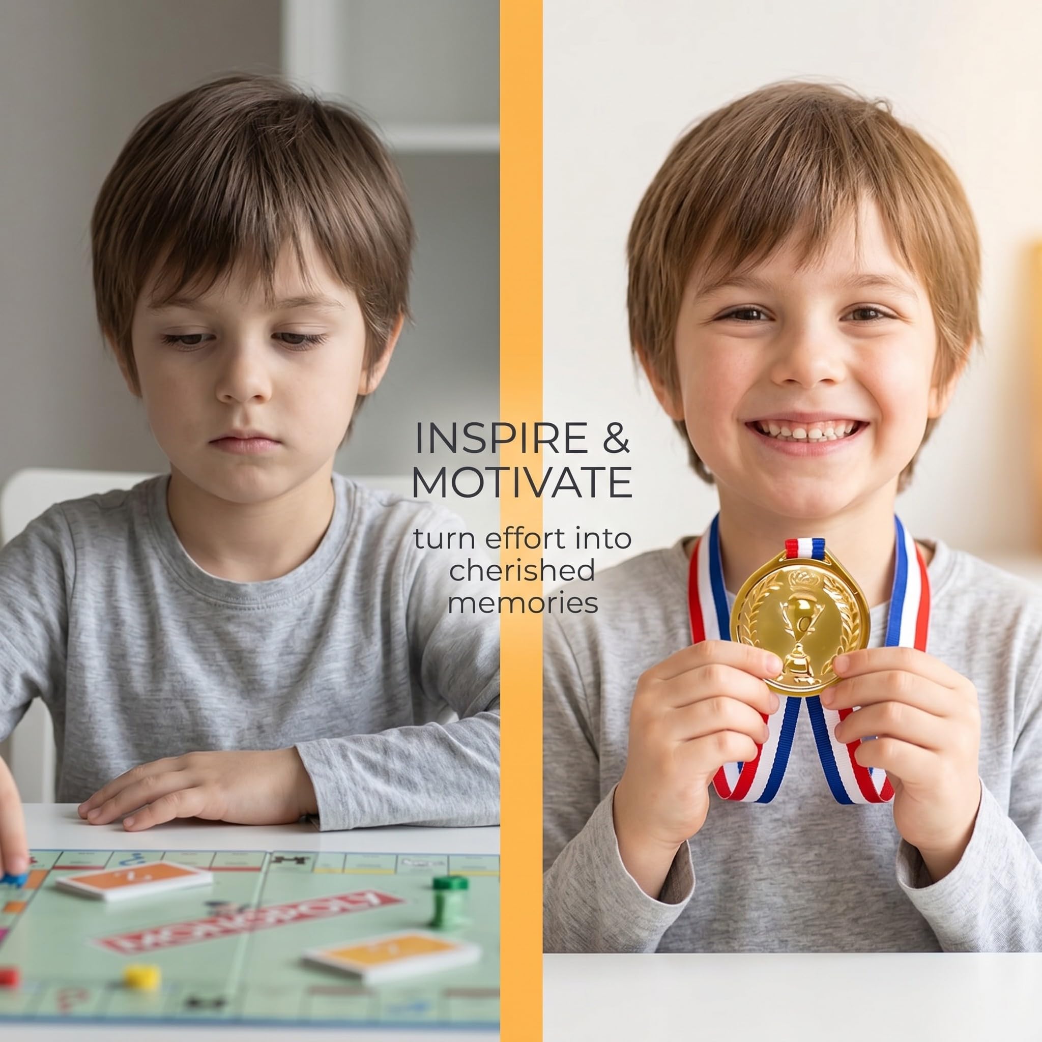 12 Pezzi Medaglie Premiazioni Plastica Oro Argento Bronzo Per Feste Sportive