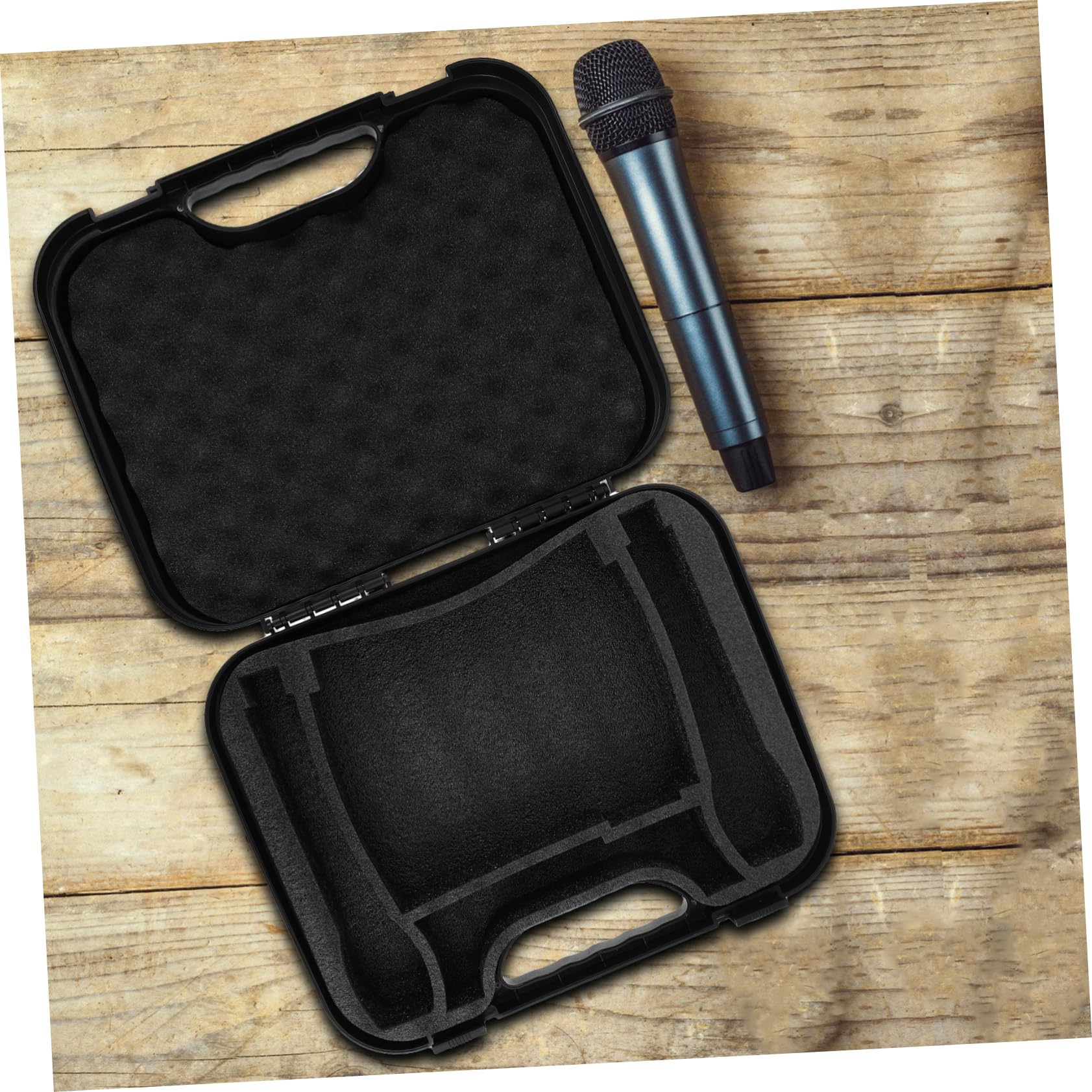 SUPVOX Boîtier De Microphone Plastique Étui De Transport Portable Pour Matériel Audio Protection Antichoc Pour Enregistrement