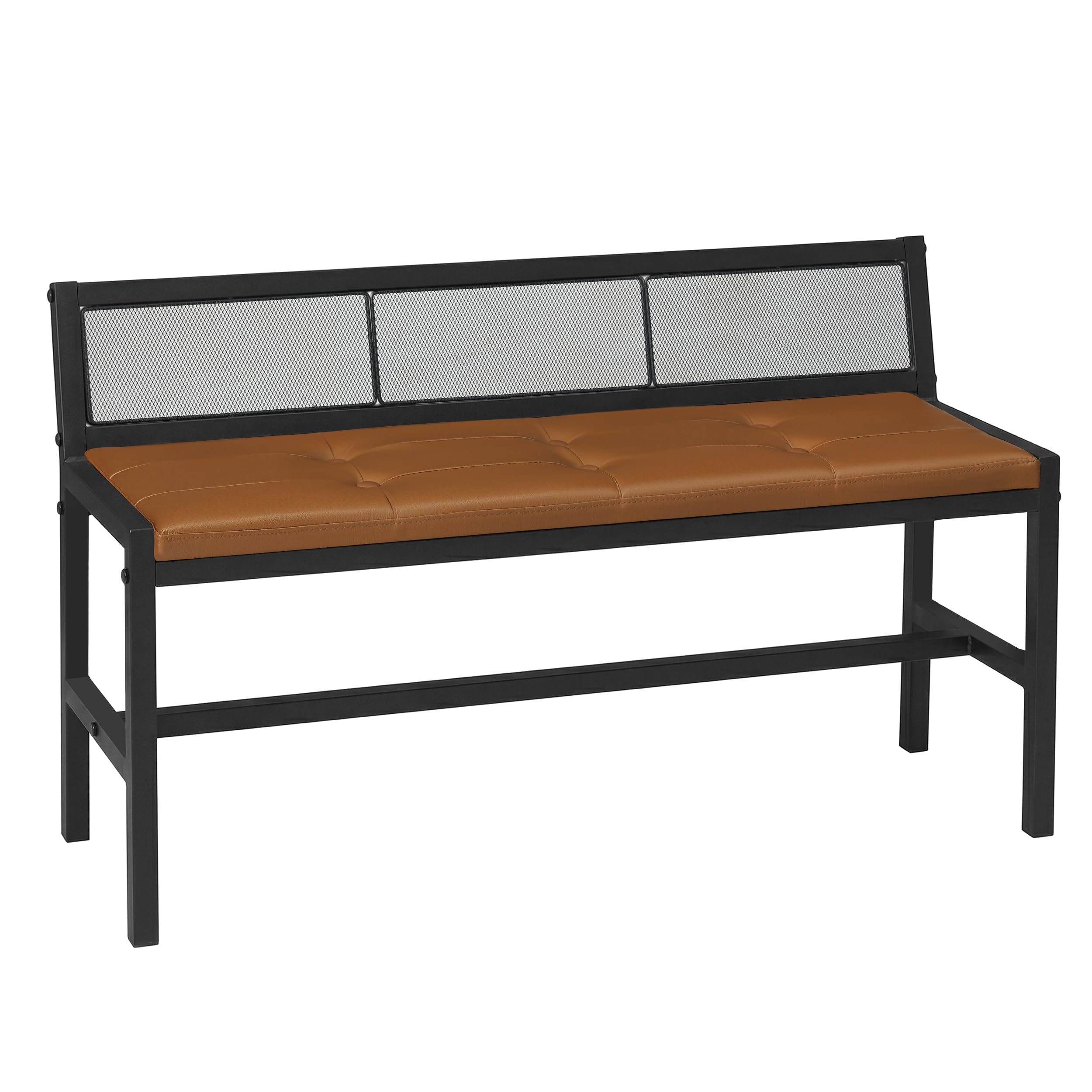 Kitchen Dining Bench with Back - 39.4"