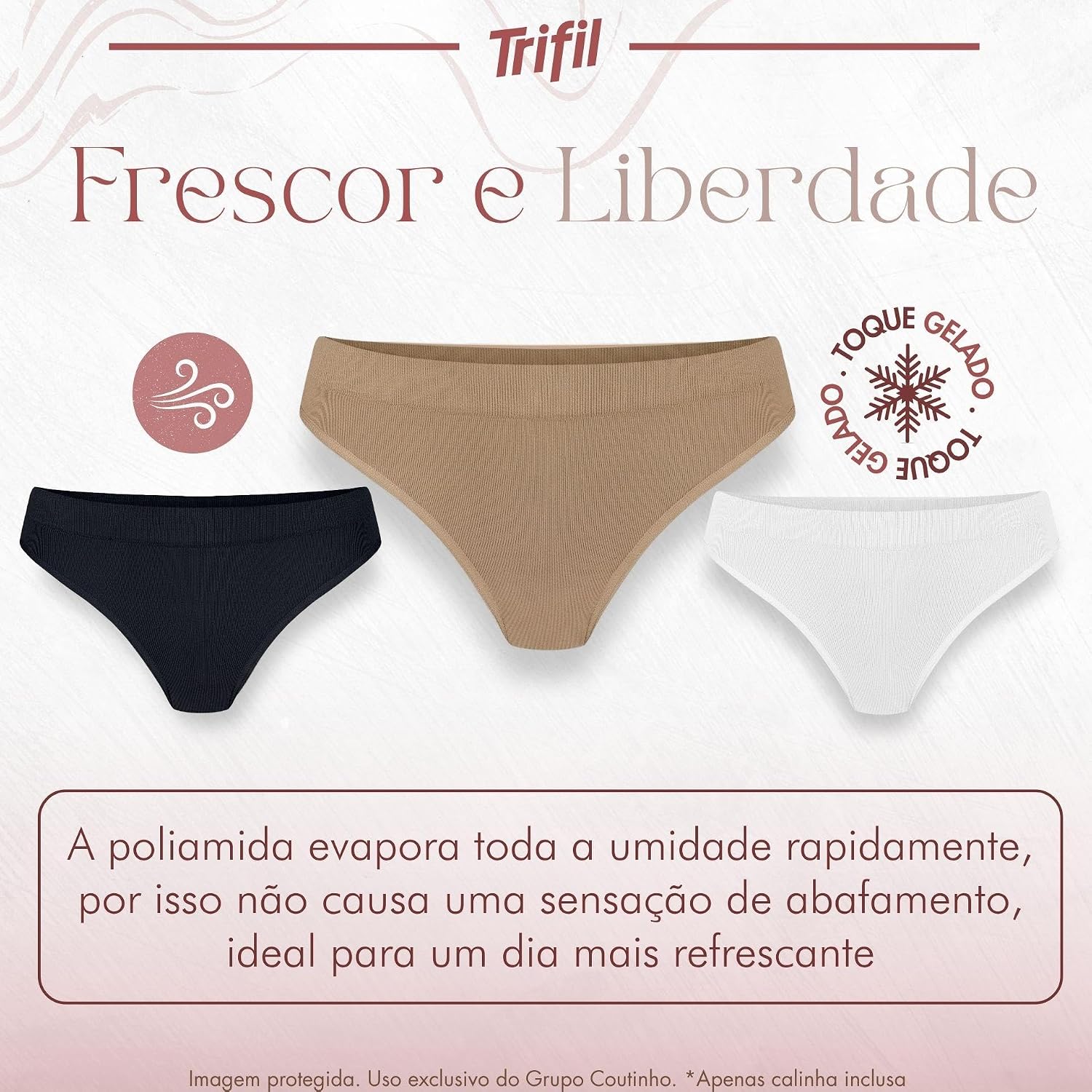 Kit 6 Calcinhas Trifil Modelo Biquíni Poliamida Forro Algodão Kit 6 Calcinhas Trifil Modelo Biquíni Poliamida Forro Algodão